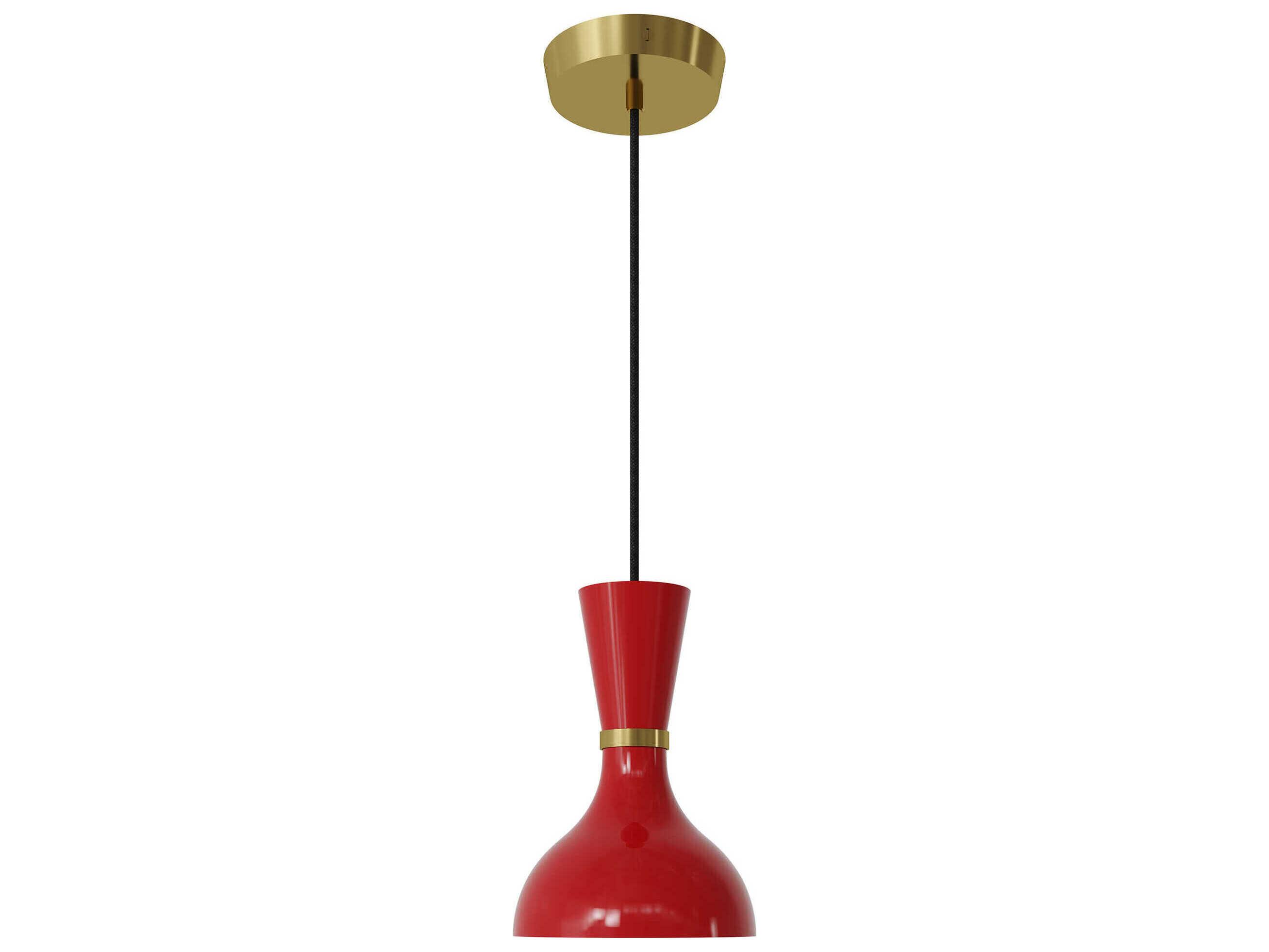 Robert Abbey Clare 1-Light Ruby Red Mini Pendant