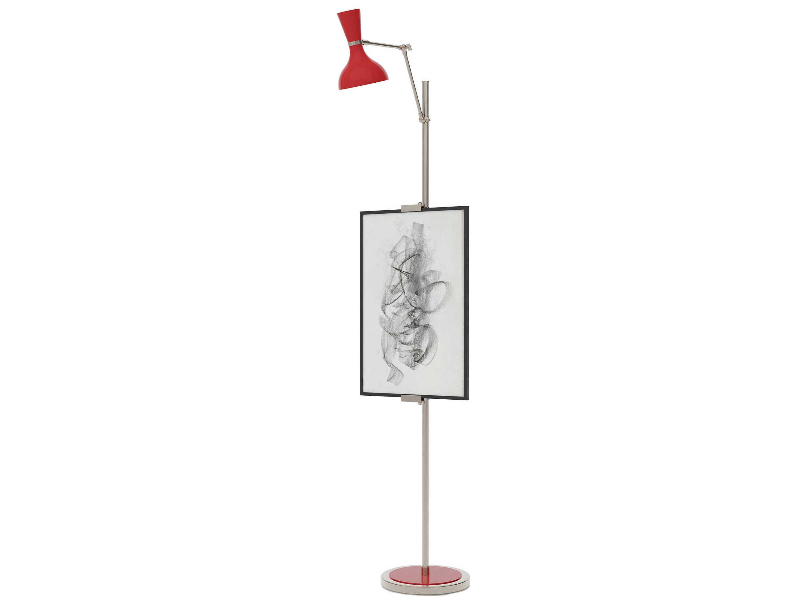 Robert Abbey Clare Ruby Red Floor Lamp