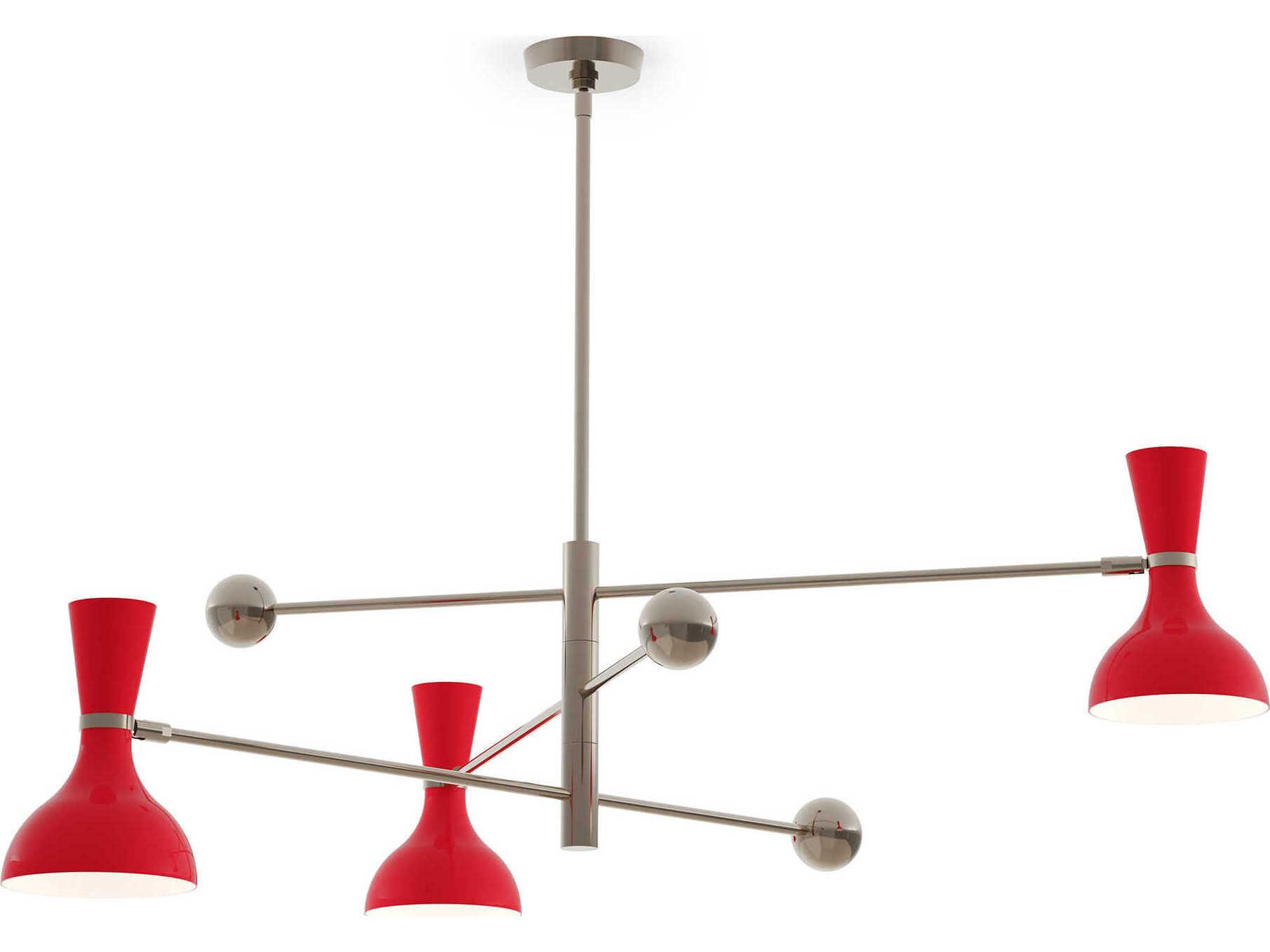 Robert Abbey Clare 3-Light Ruby Red Chandelier