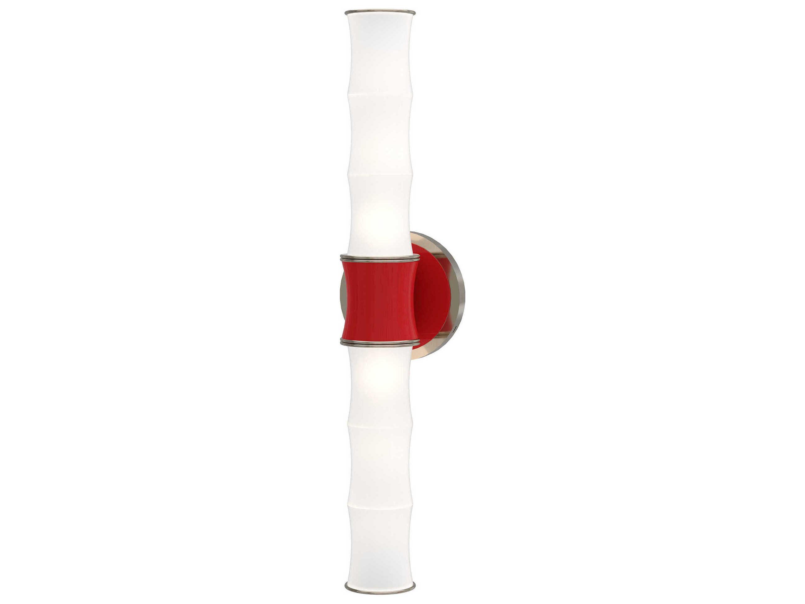 Robert Abbey Kane 2-Light Ruby Red Wall Sconce