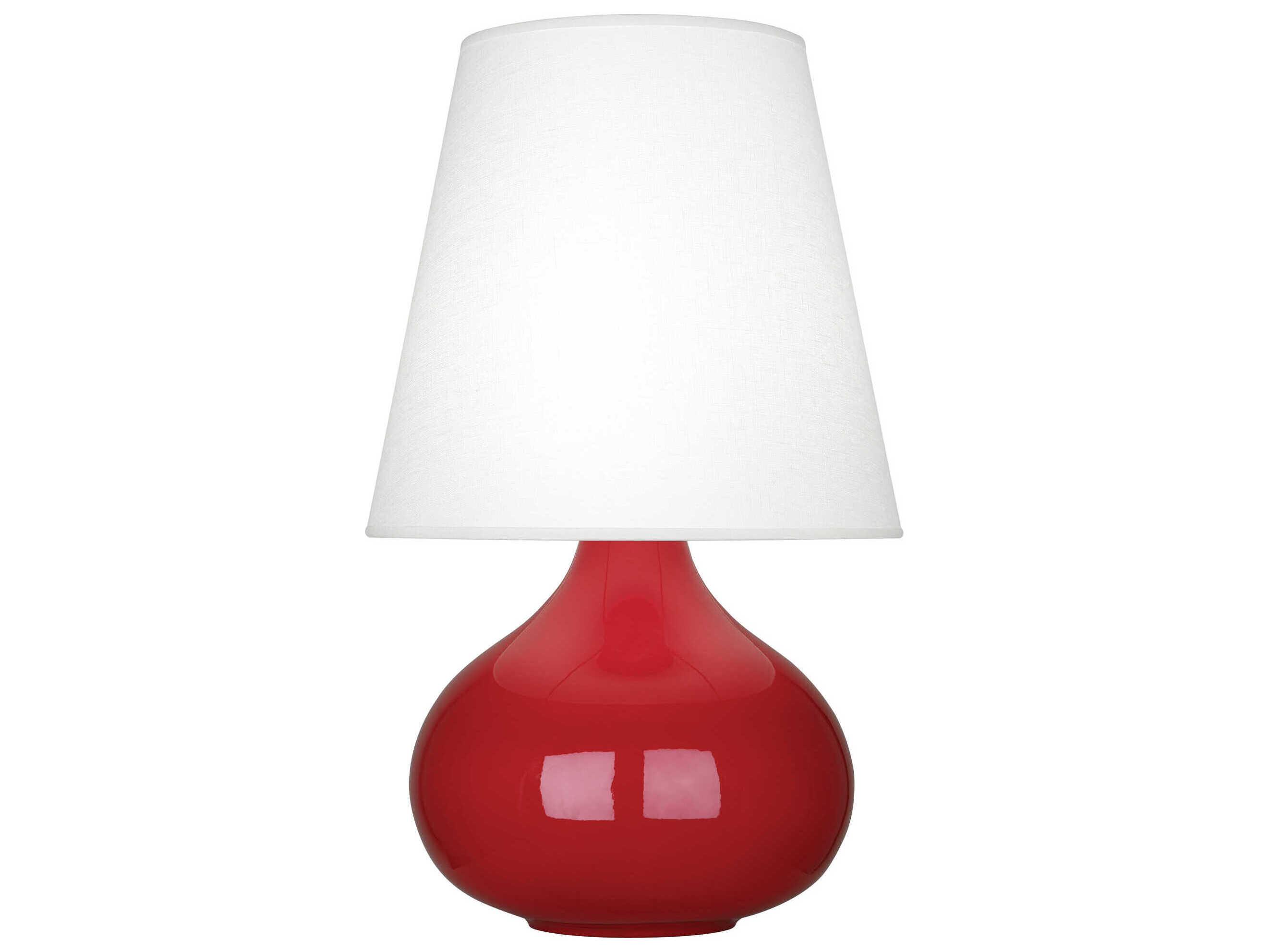 Robert Abbey June Red Table Lamp