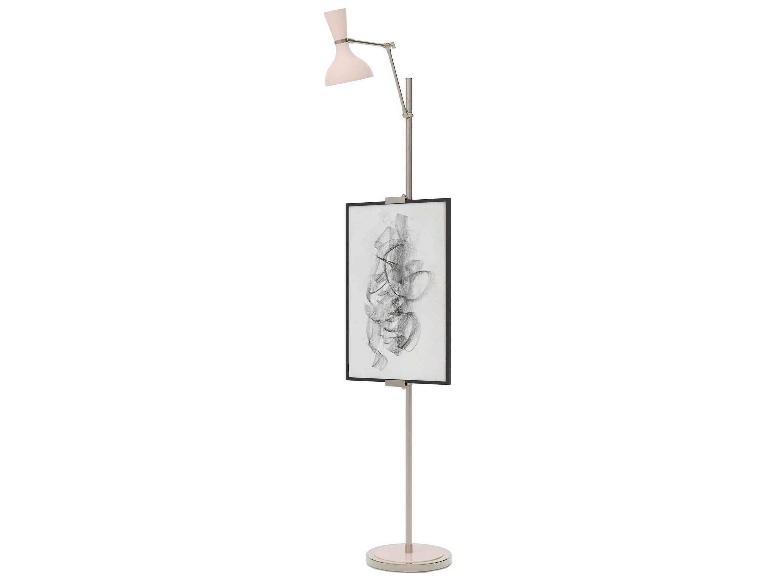 Robert Abbey Clare Rose Water Pink Floor Lamp