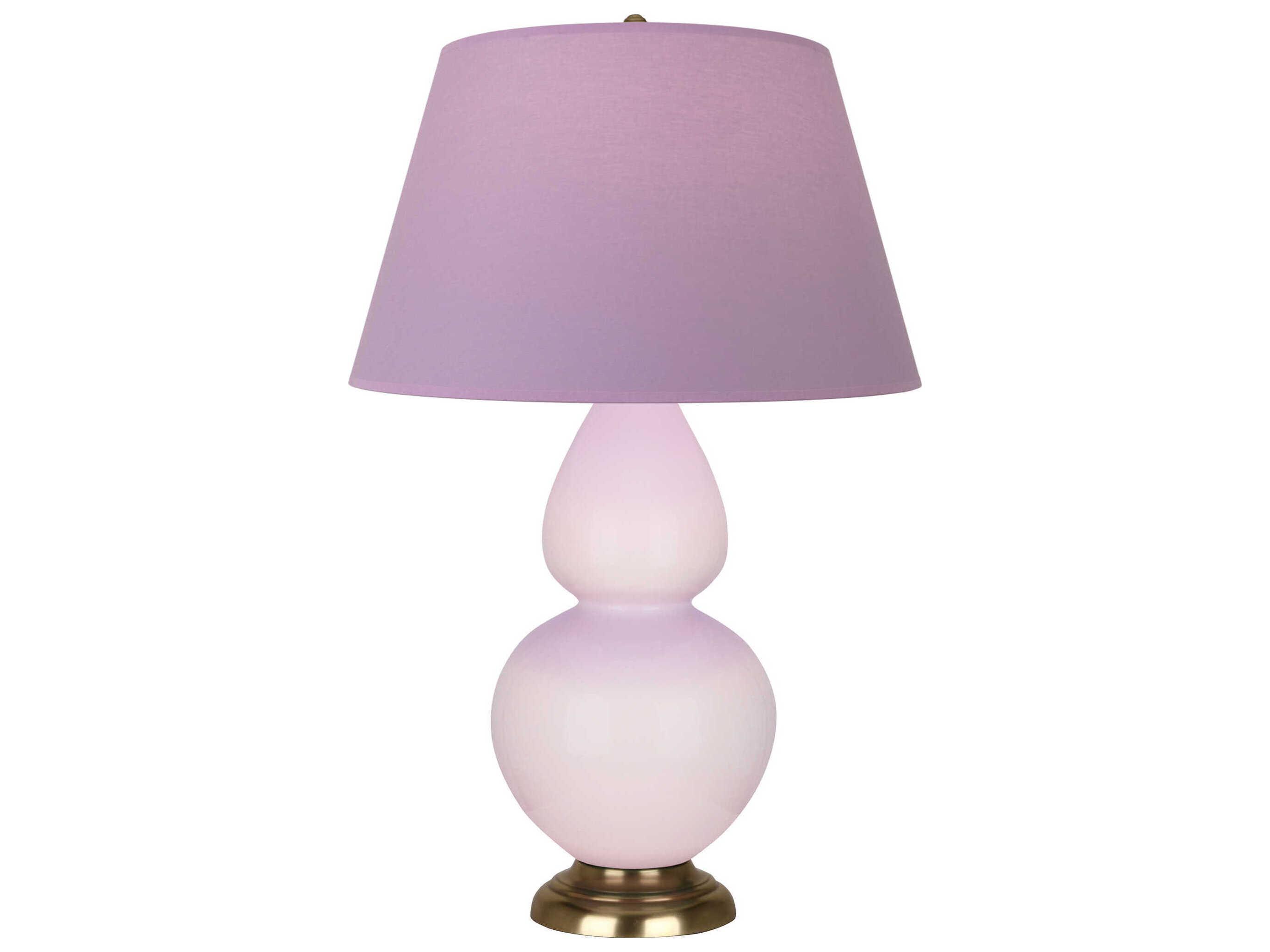 Robert Abbey Double Gourd Rose Water Glazed Pink Buffet Lamp