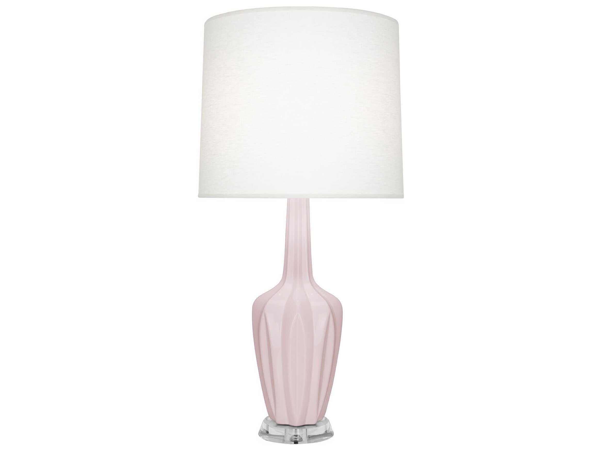 Robert Abbey Emma Rose Water Glazed Pink Buffet Lamp