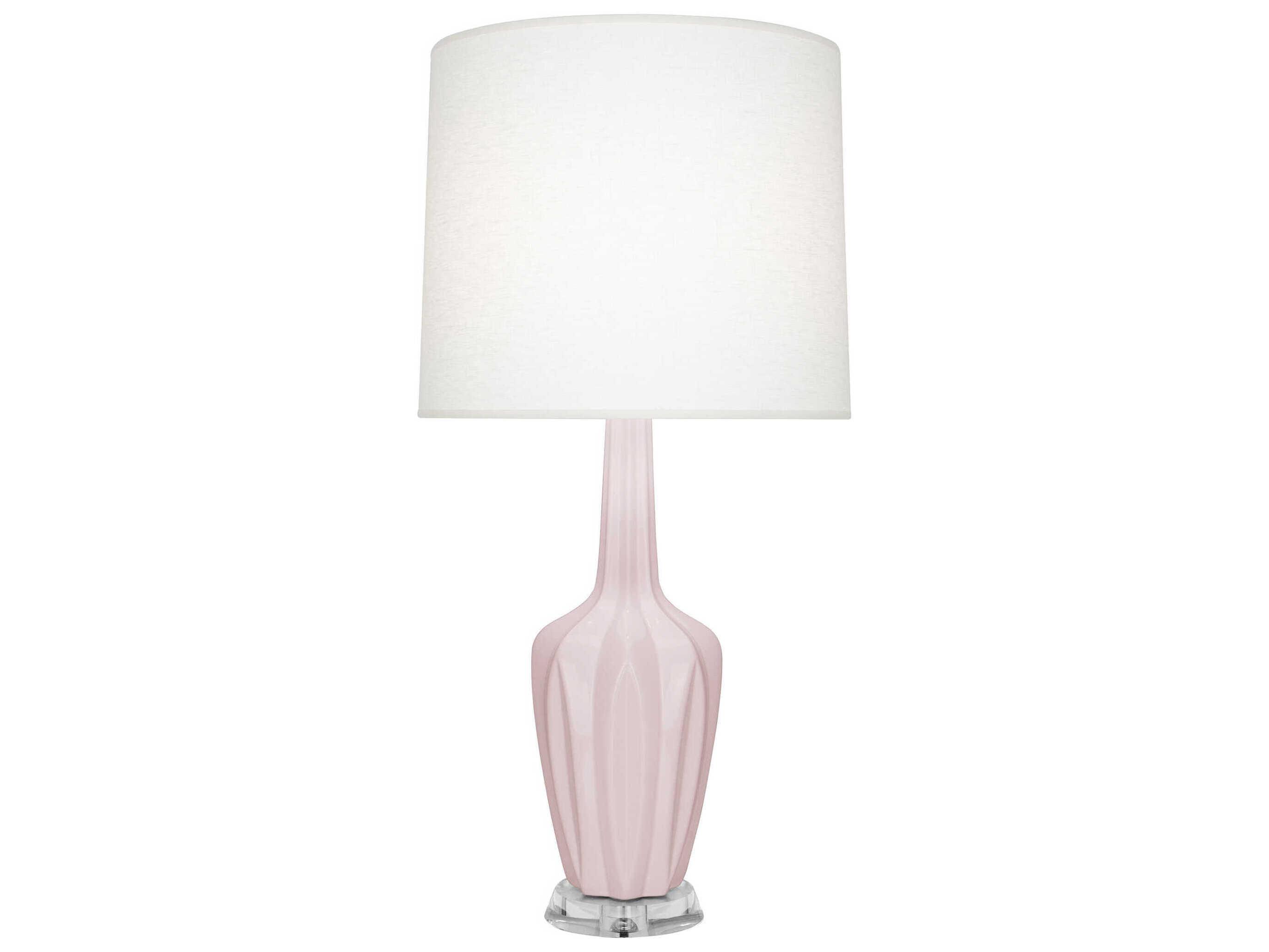 Robert Abbey Emma Rose Water Glazed Pink Buffet Lamp