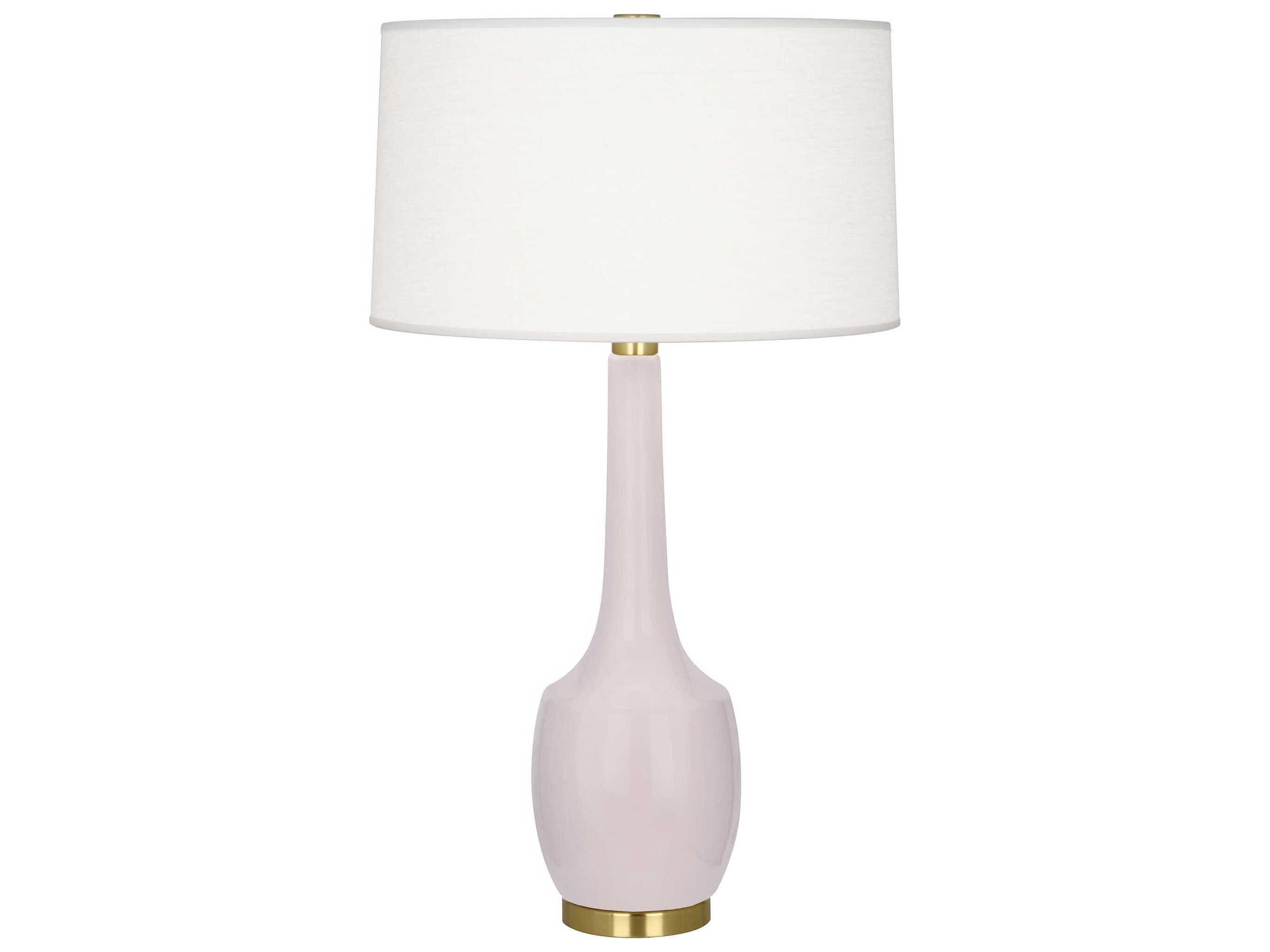 Robert Abbey Delilah Rose Water Glazed Pink Buffet Lamp