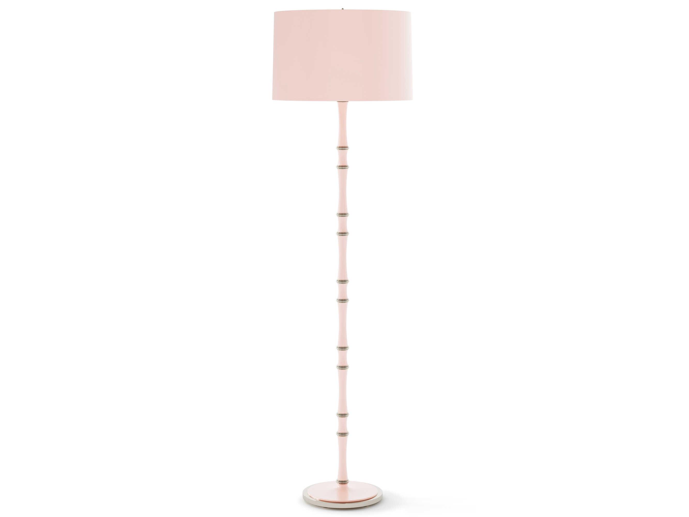 Robert Abbey Kane Rose Water Pink Floor Lamp