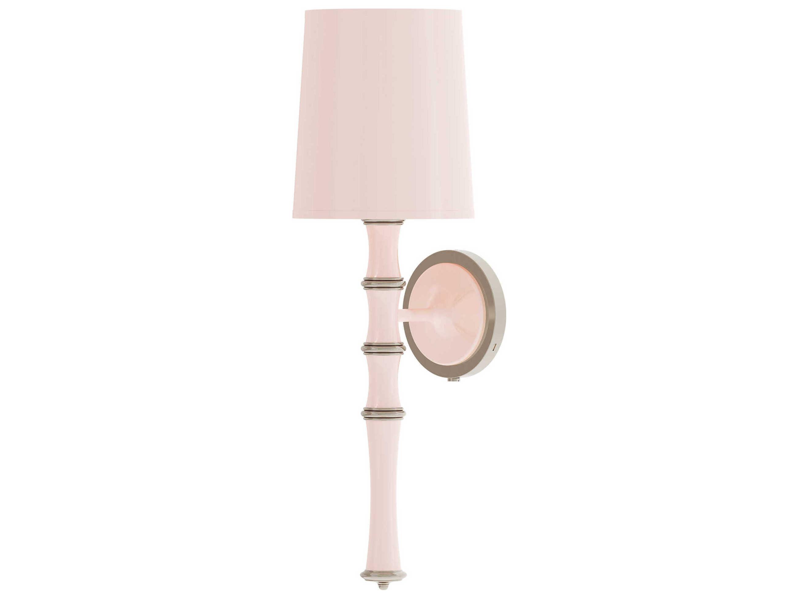 Robert Abbey Kane 1-Light Rose Water Pink Wall Sconce