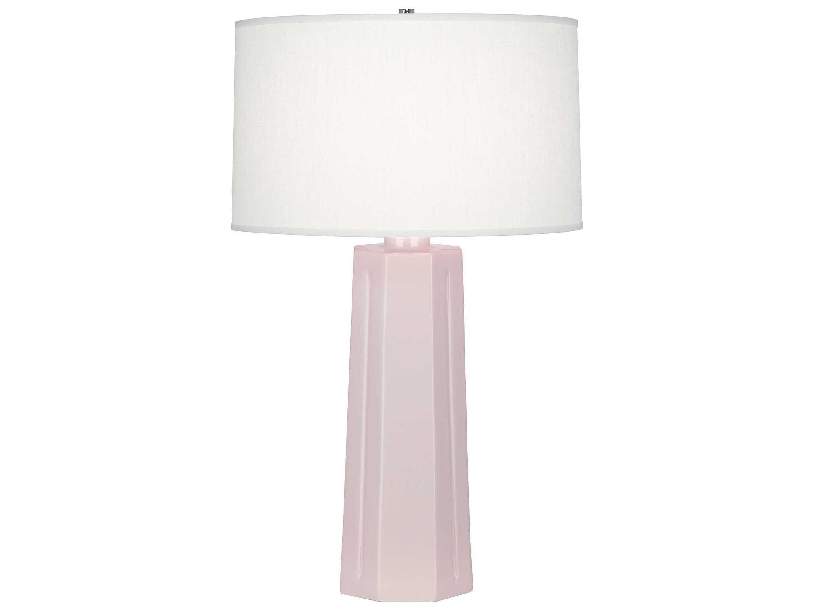 Robert Abbey Mason Rose Water Glazed Pink Buffet Lamp