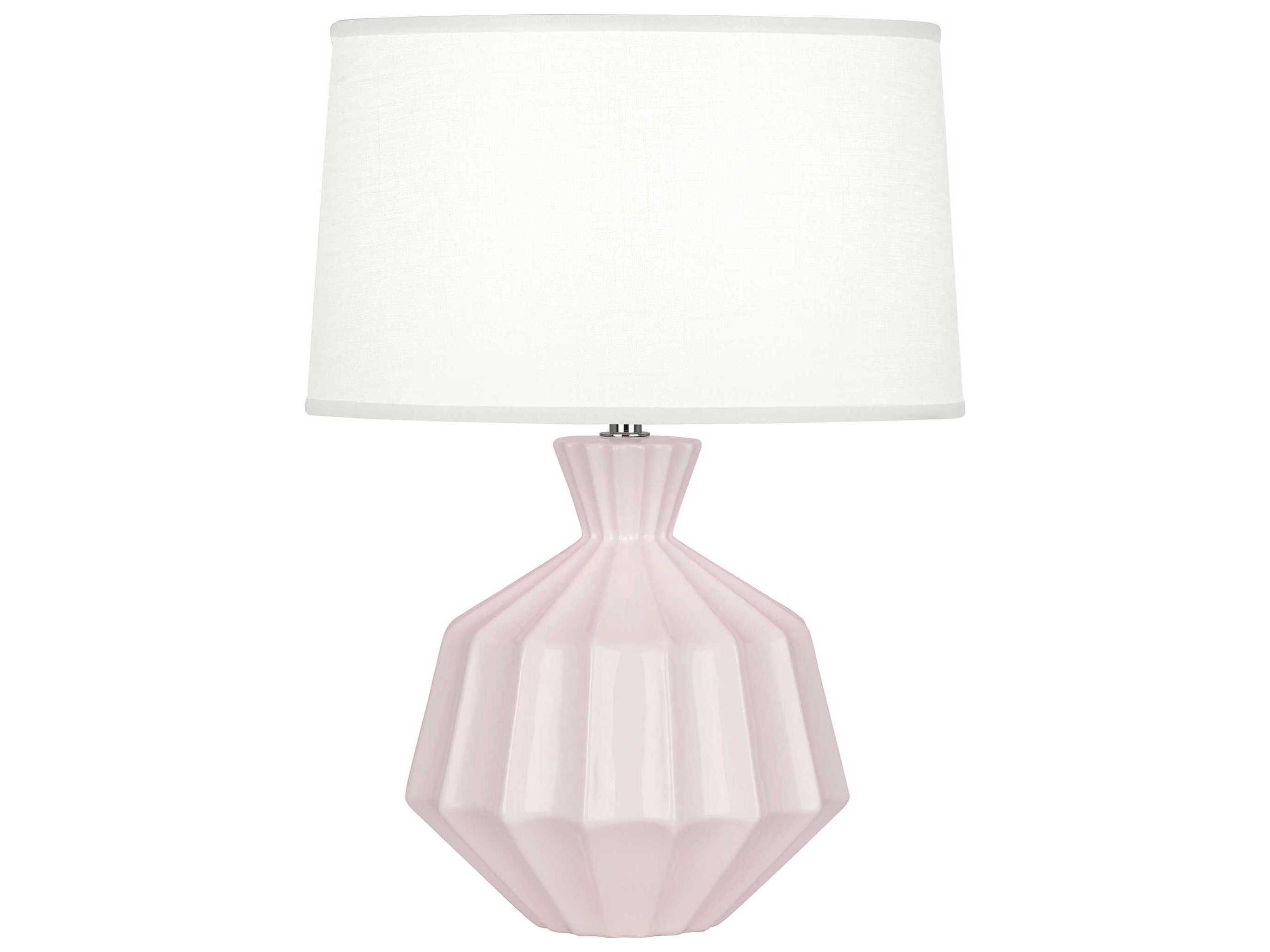 Robert Abbey Orion Rose Water Glazed Pink Buffet Lamp