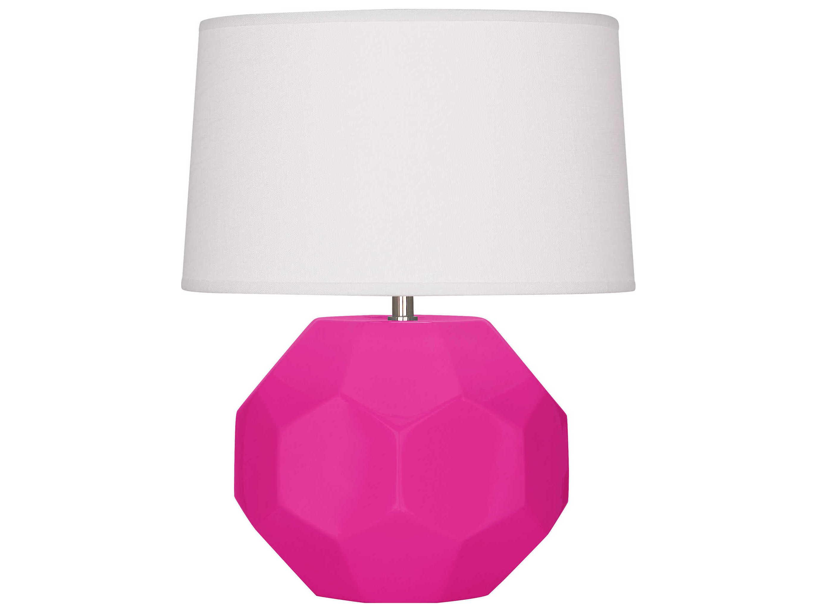 Robert Abbey Franklin Razzle Rose Glazed Pink Table Lamp