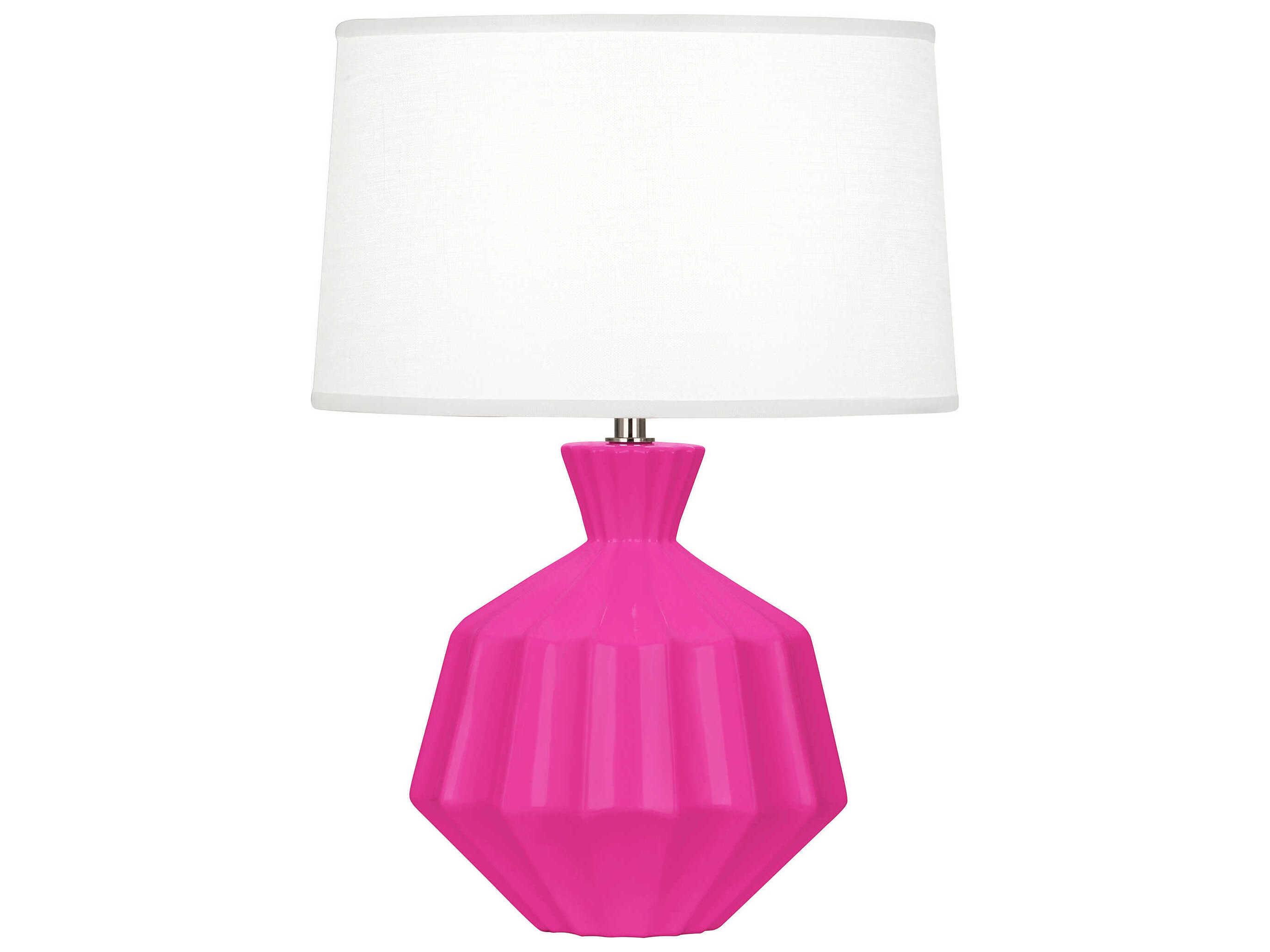 Robert Abbey Orion Razzle Rose Glazed Pink Table Lamp