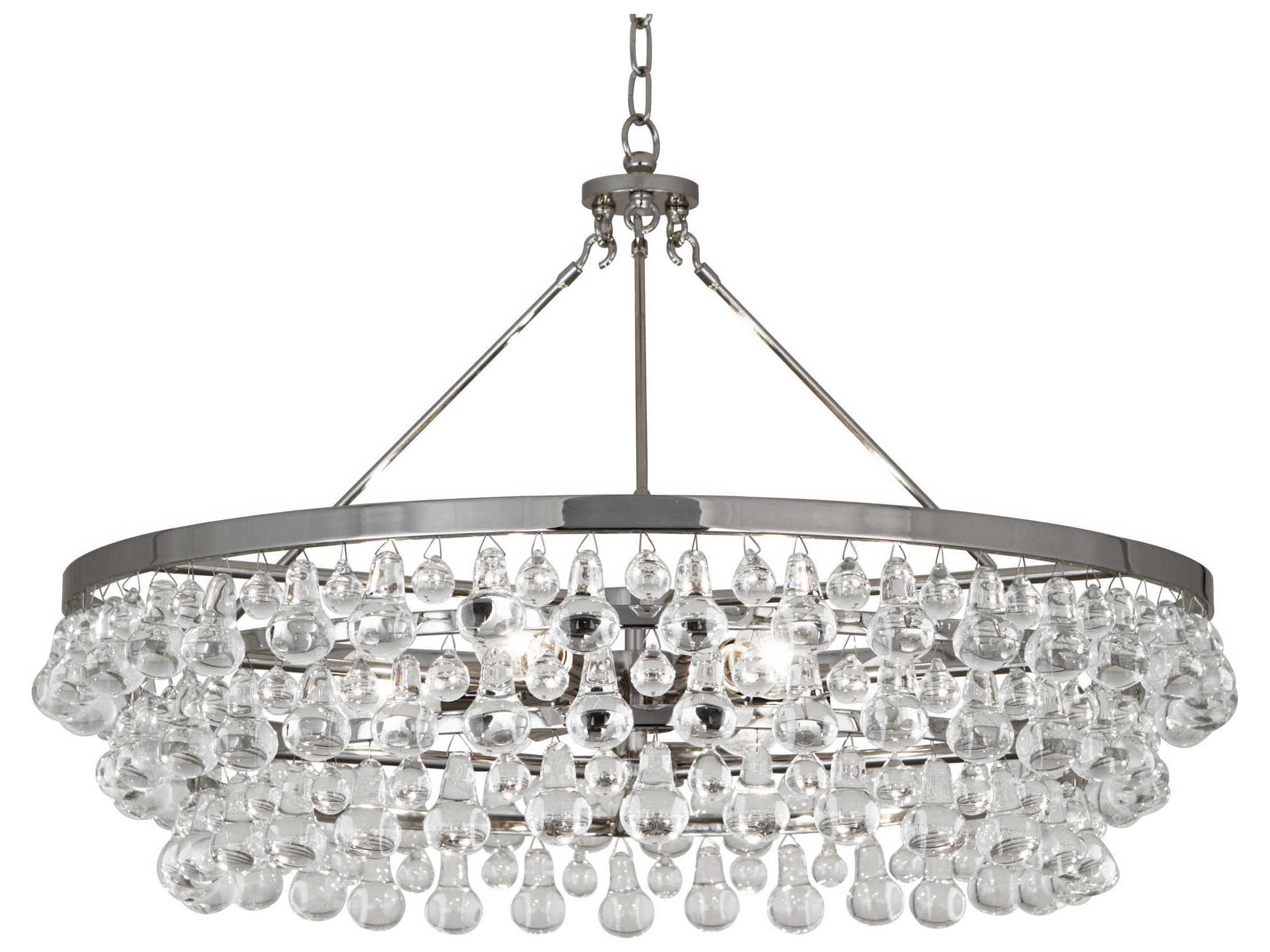 Robert Abbey Bling 6-Light Polished Nickel Round Chandelier
