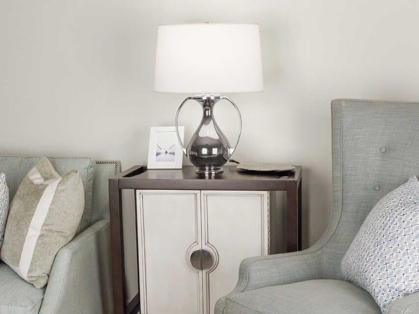 Robert Abbey Belvedere Polished Nickel Buffet Lamp