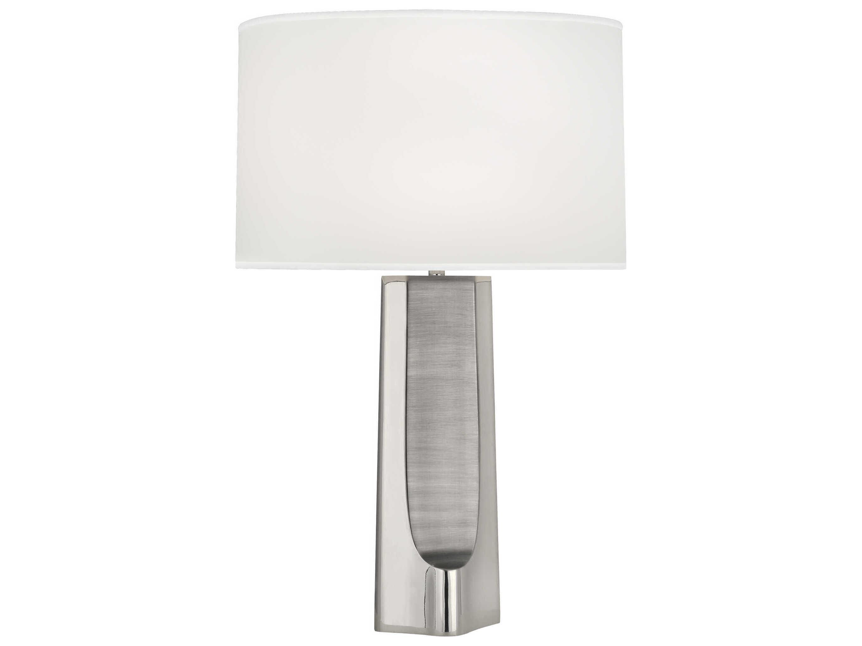 Robert Abbey Margeaux Polished Nickel Matte Buffet Lamp