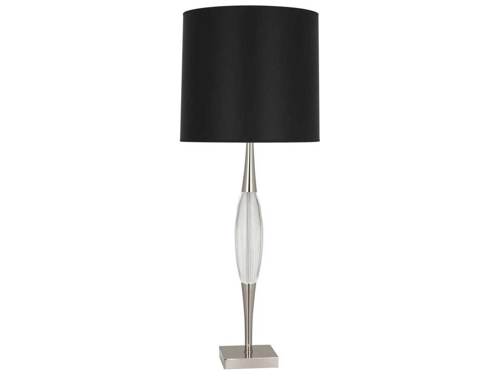 Robert Abbey Juno Polished Nickel Clear Crystal Buffet Lamp