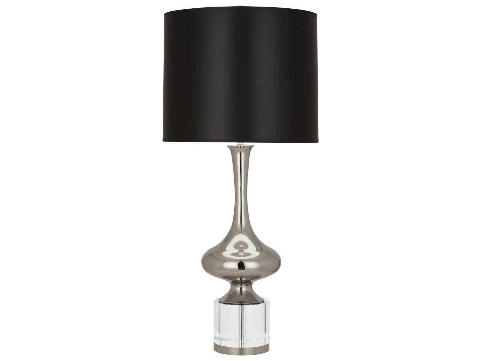 Robert Abbey Jeannie Polished Nickel Clear Crystal Buffet Lamp