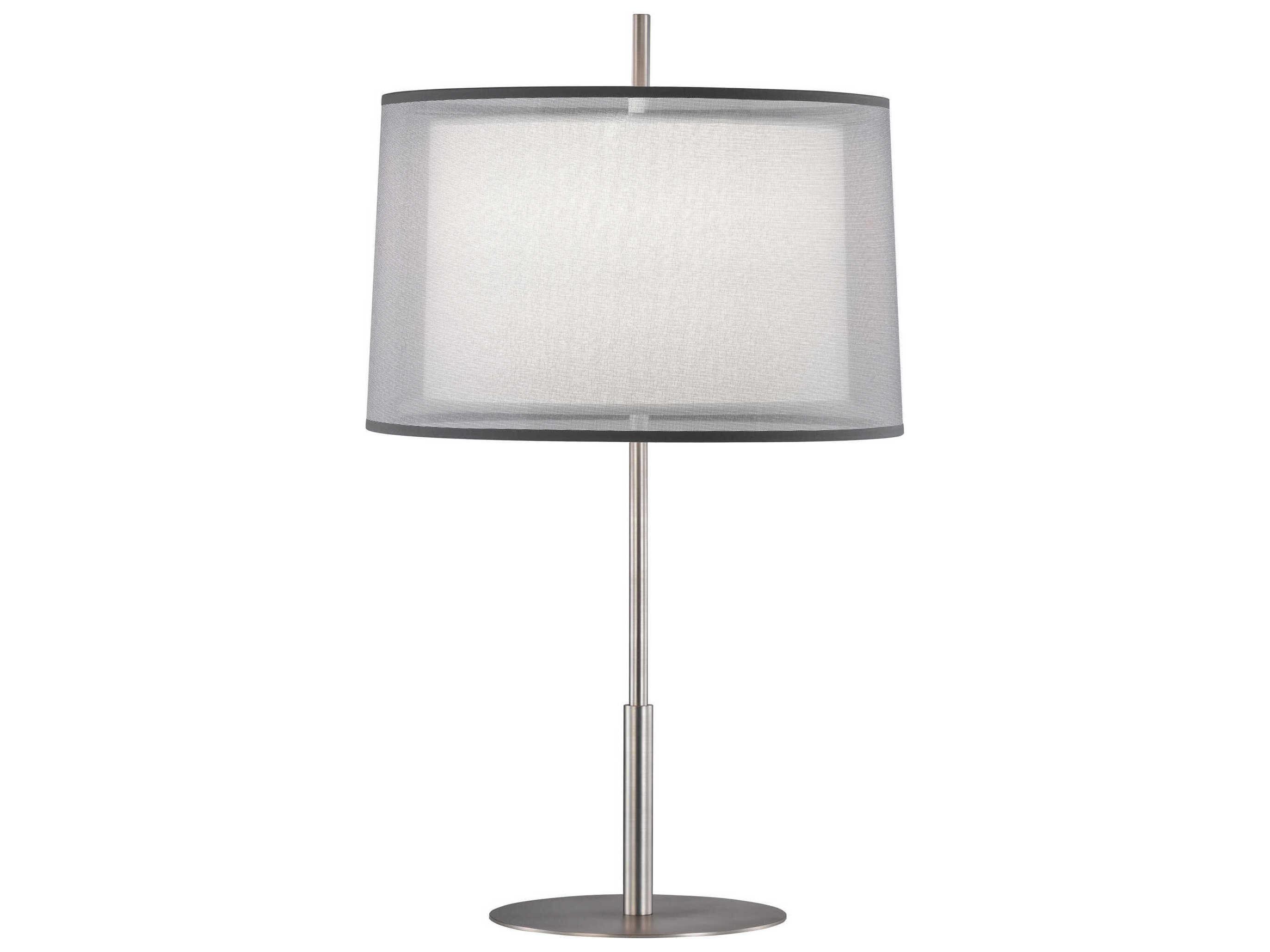 Robert Abbey Saturnia Stainless Steel Buffet Lamp