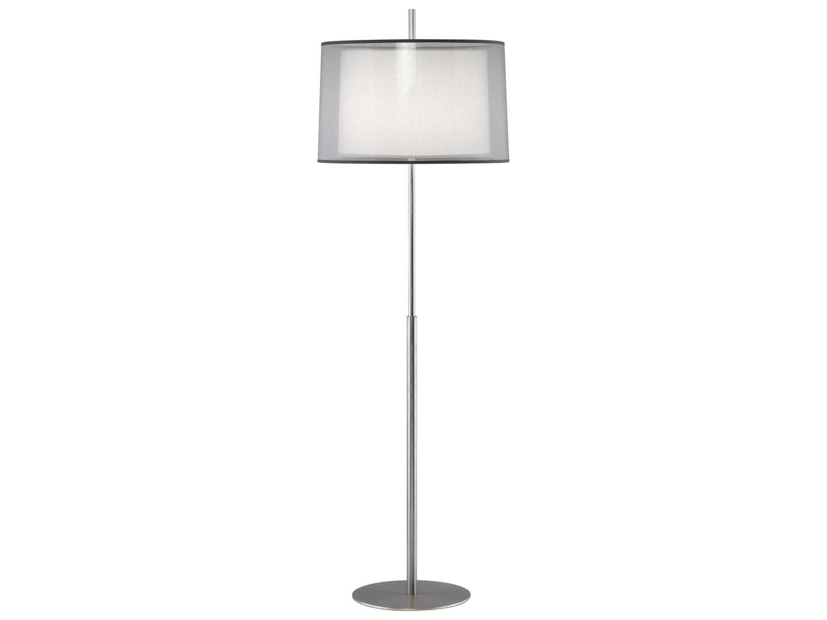 Robert Abbey Saturnia Stainless Steel Floor Lamp