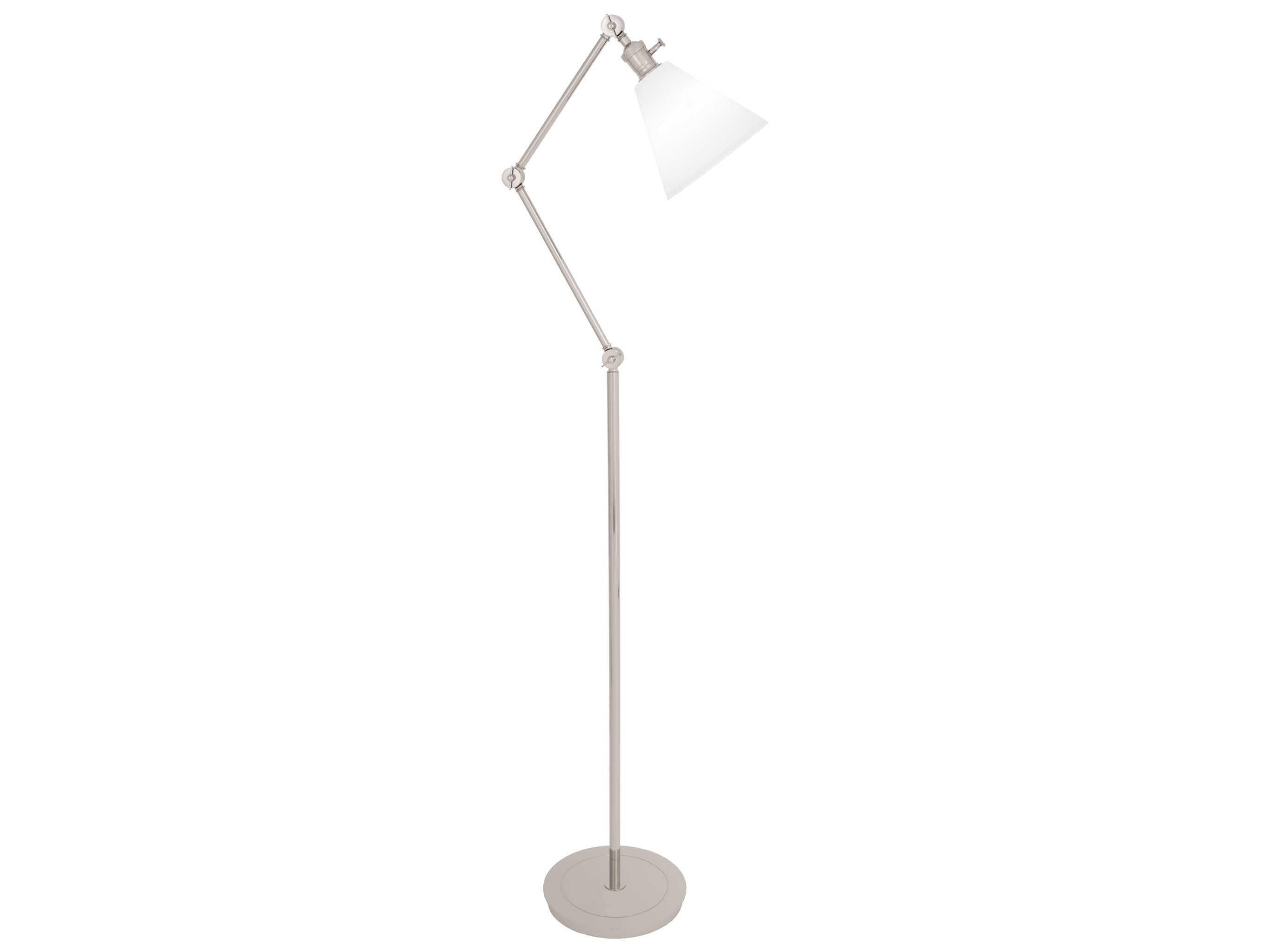 Robert Abbey Alloy Polished Nickel Floor Lamp