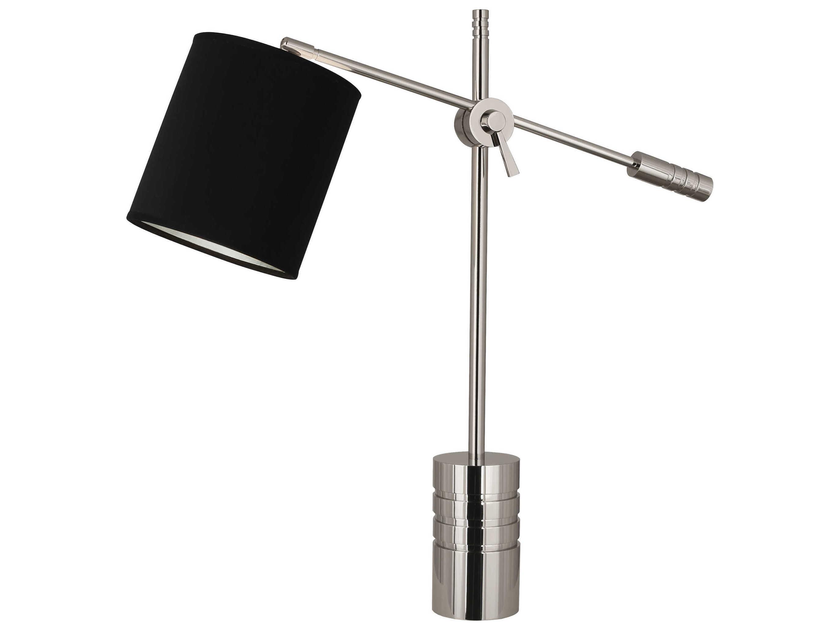 Robert Abbey Campbell Polished Nickel Desk Lamp