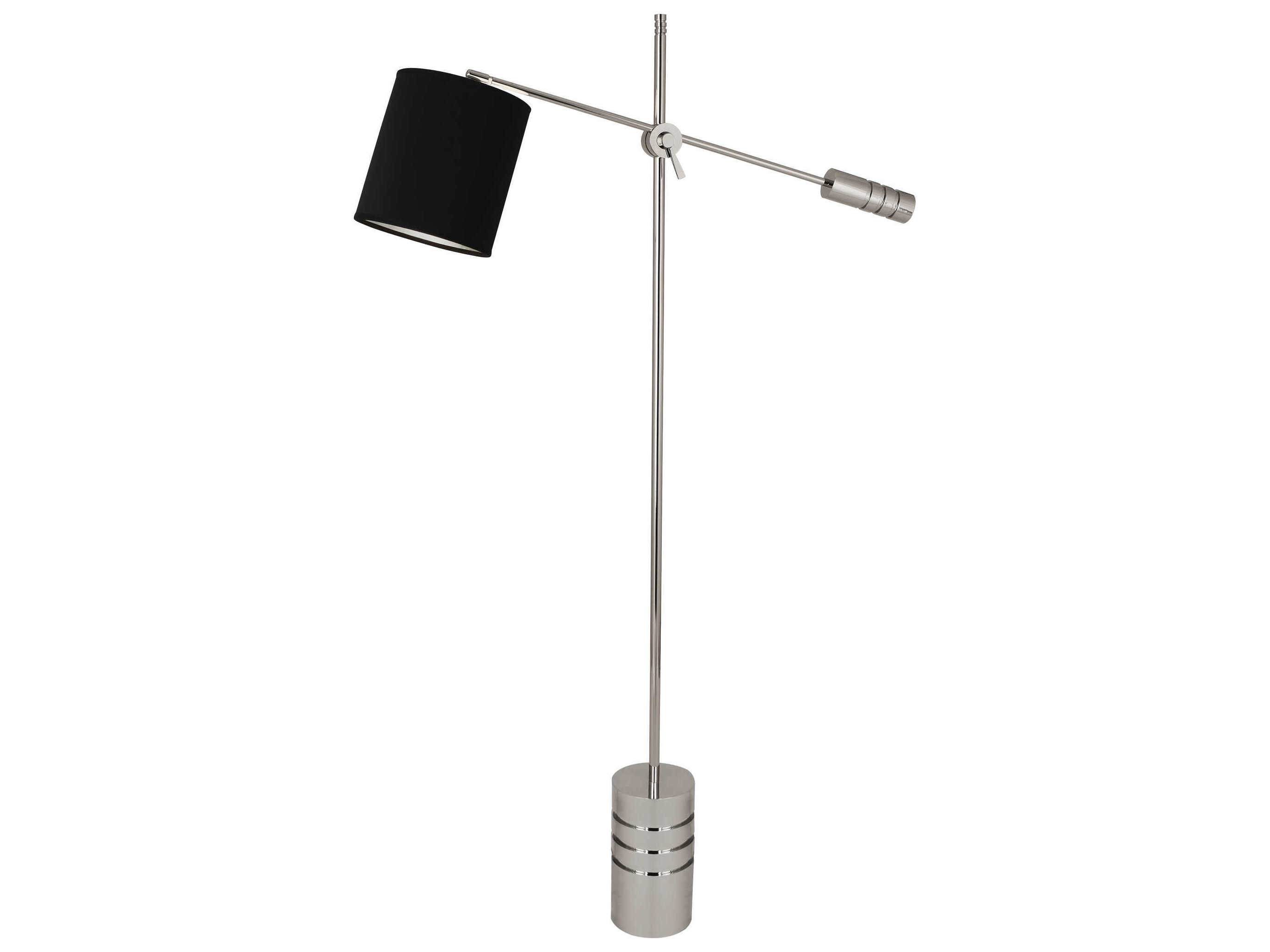 Robert Abbey Campbell Polished Nickel Floor Lamp