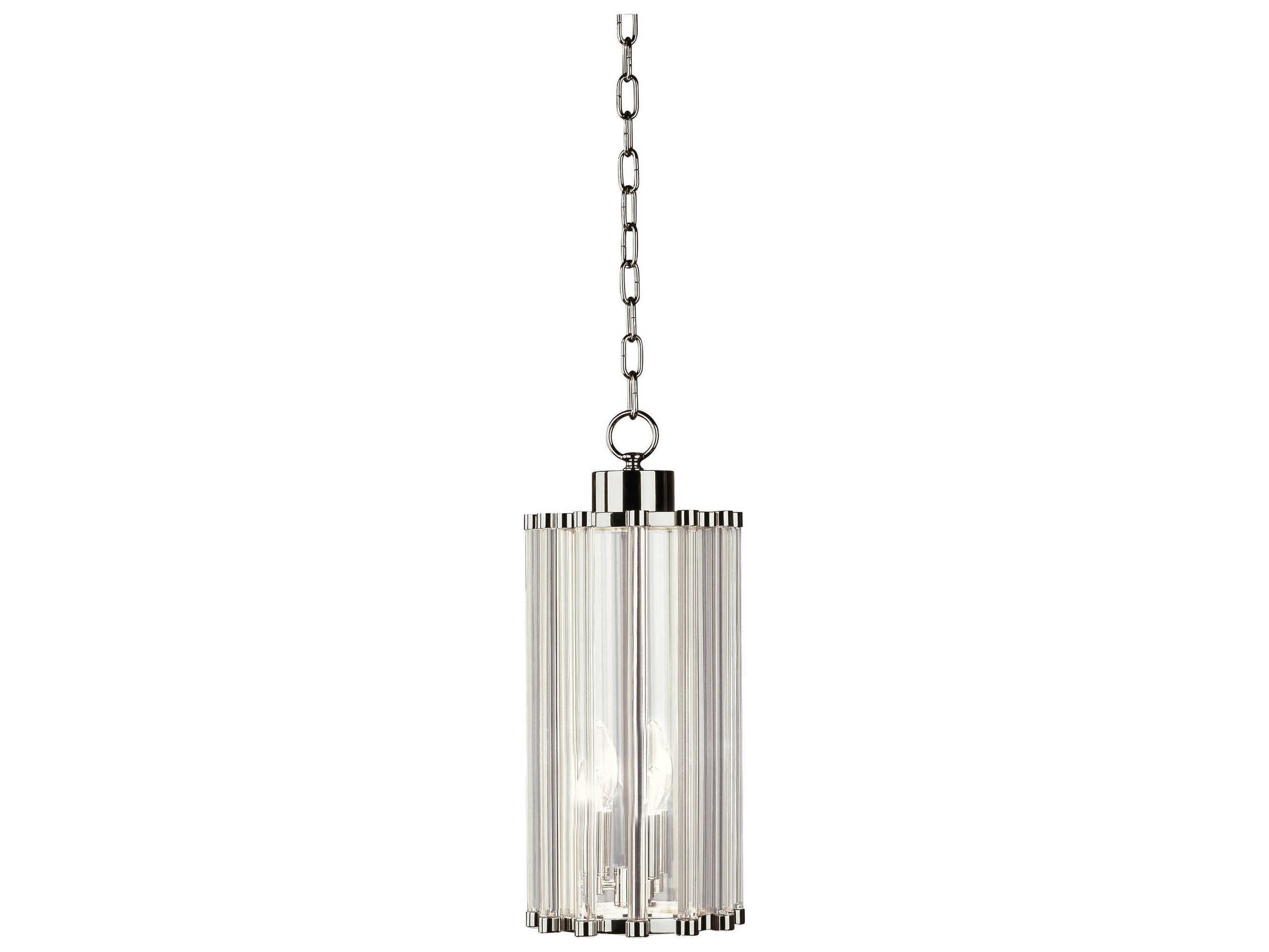 Robert Abbey Cole 3-Light Polished Nickel Cylinder Mini Pendant