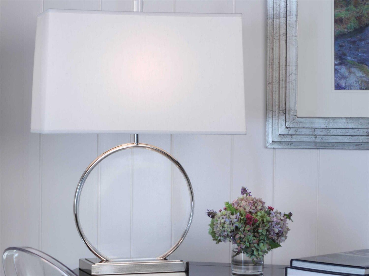 Robert Abbey Alice Polished Nickel Lucite Buffet Lamp