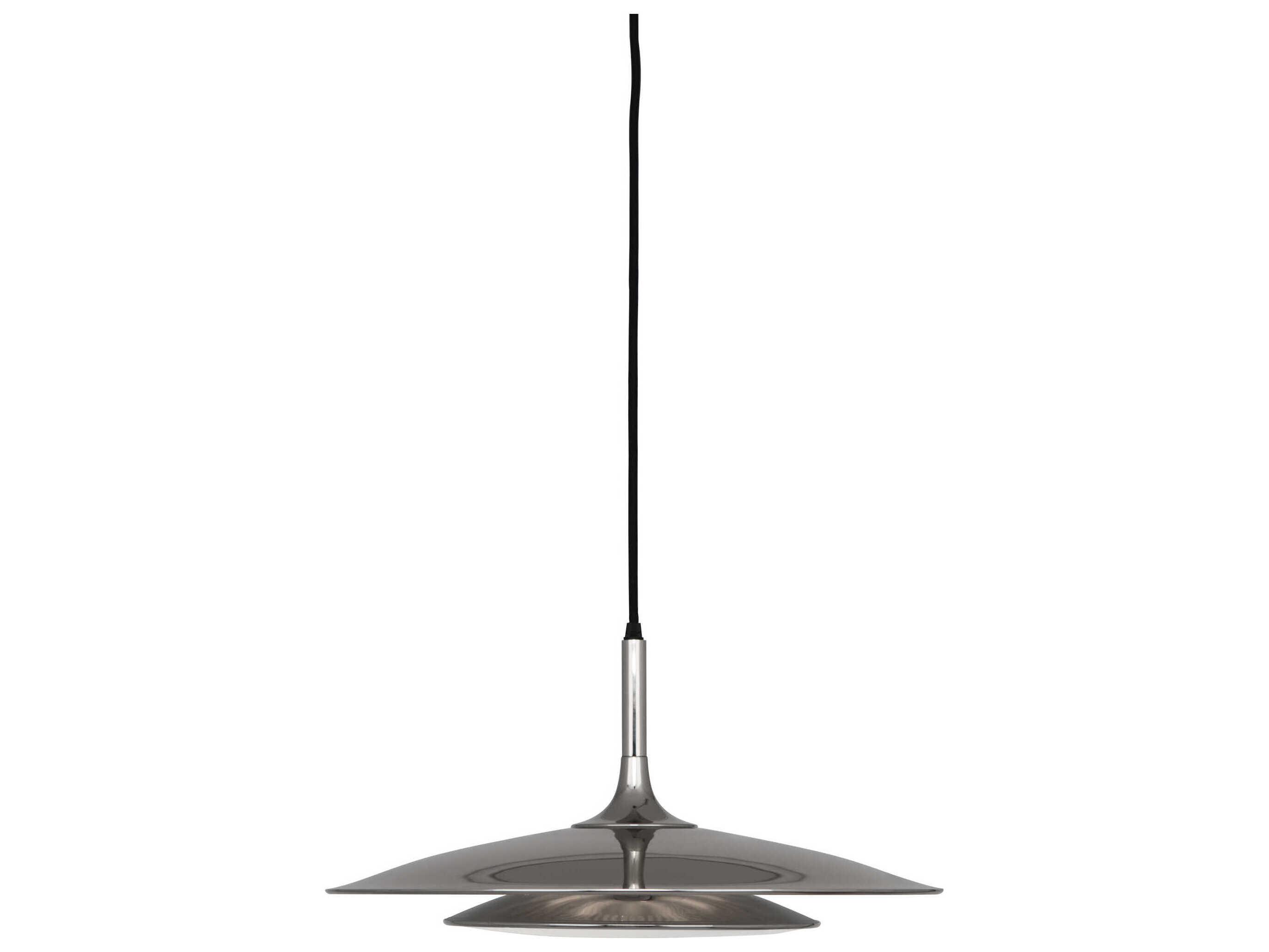 Robert Abbey Axiom 3-Light Polished Nickel Round Pendant