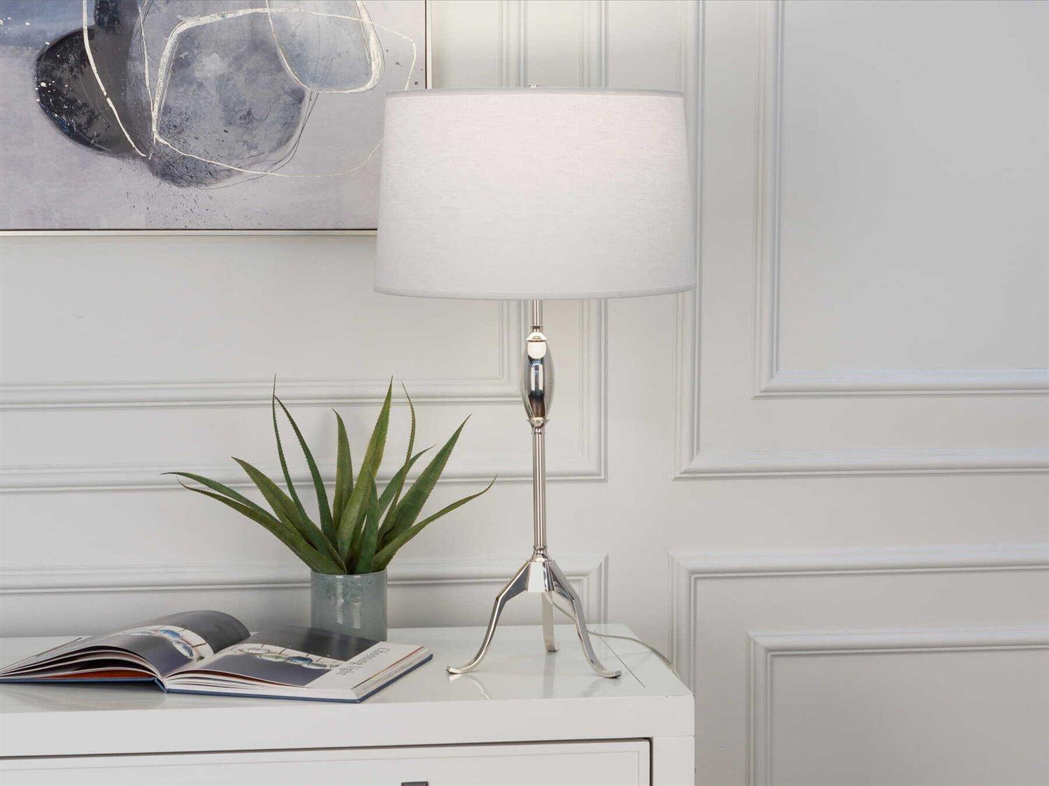 Robert Abbey Grace Polished Nickel Buffet Lamp