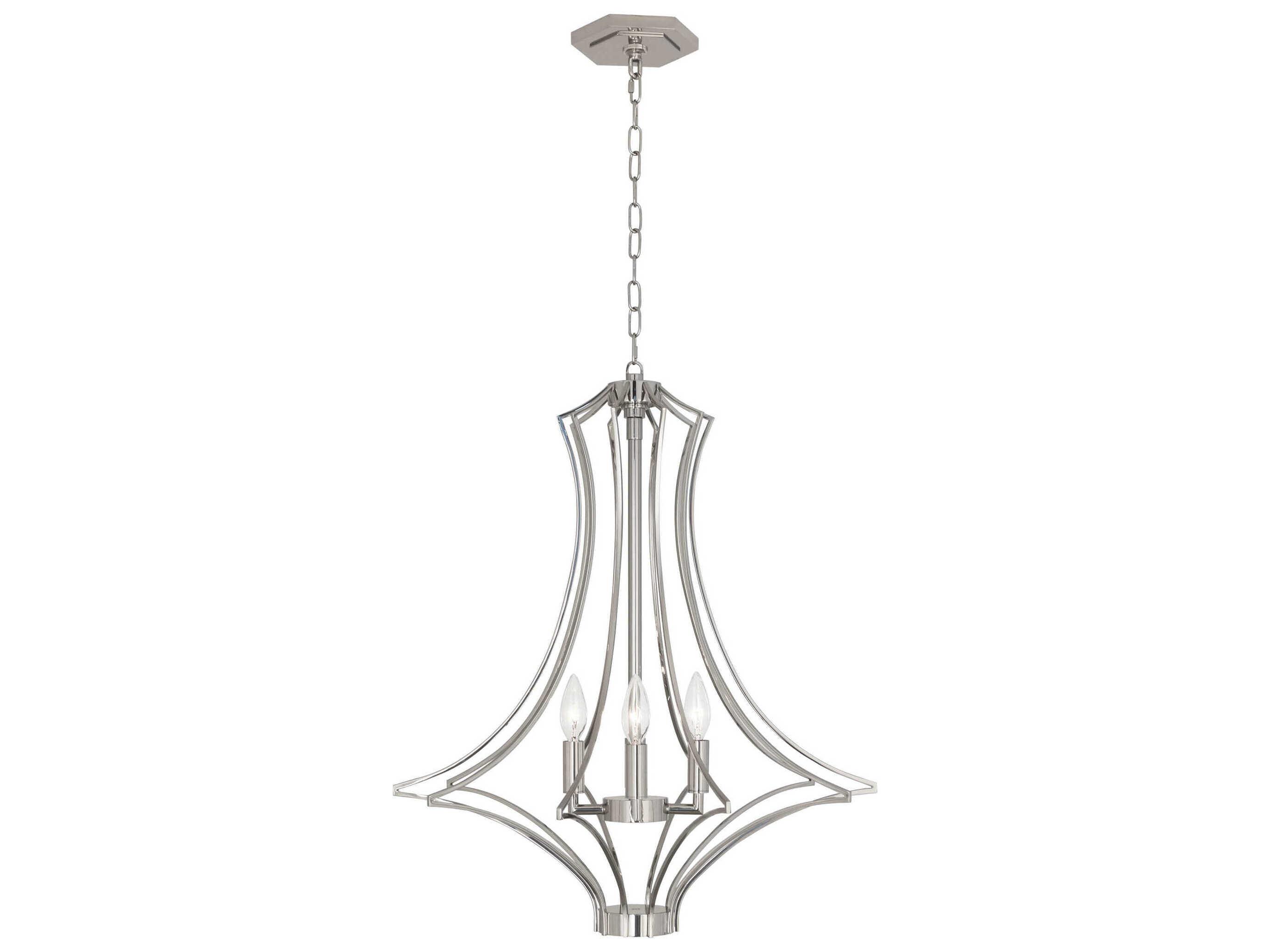 Robert Abbey Grace 4-Light Polished Nickel Pendant