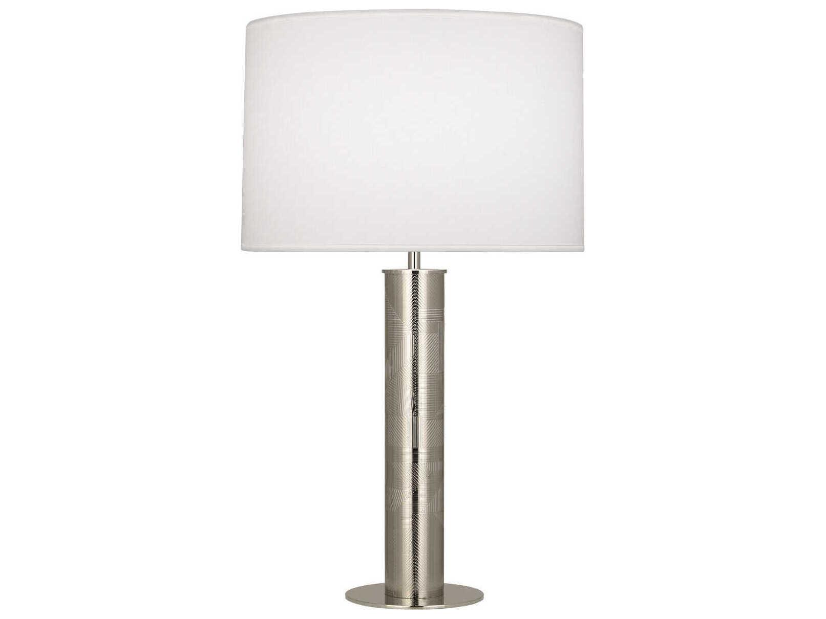 Robert Abbey Michael Berman Brut Polished Nickel Buffet Lamp