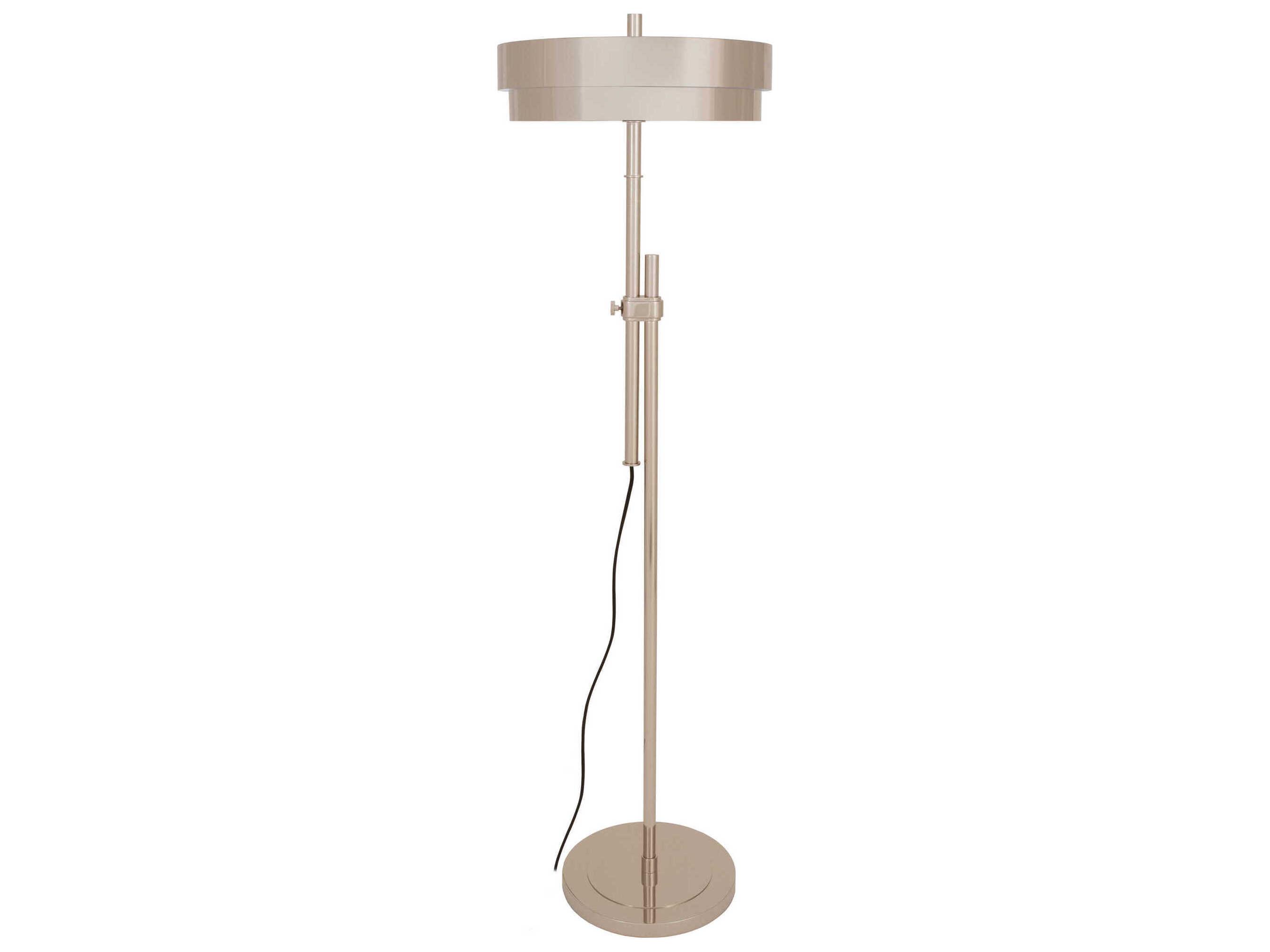 Robert Abbey Elliott Polished Nickel Floor Lamp
