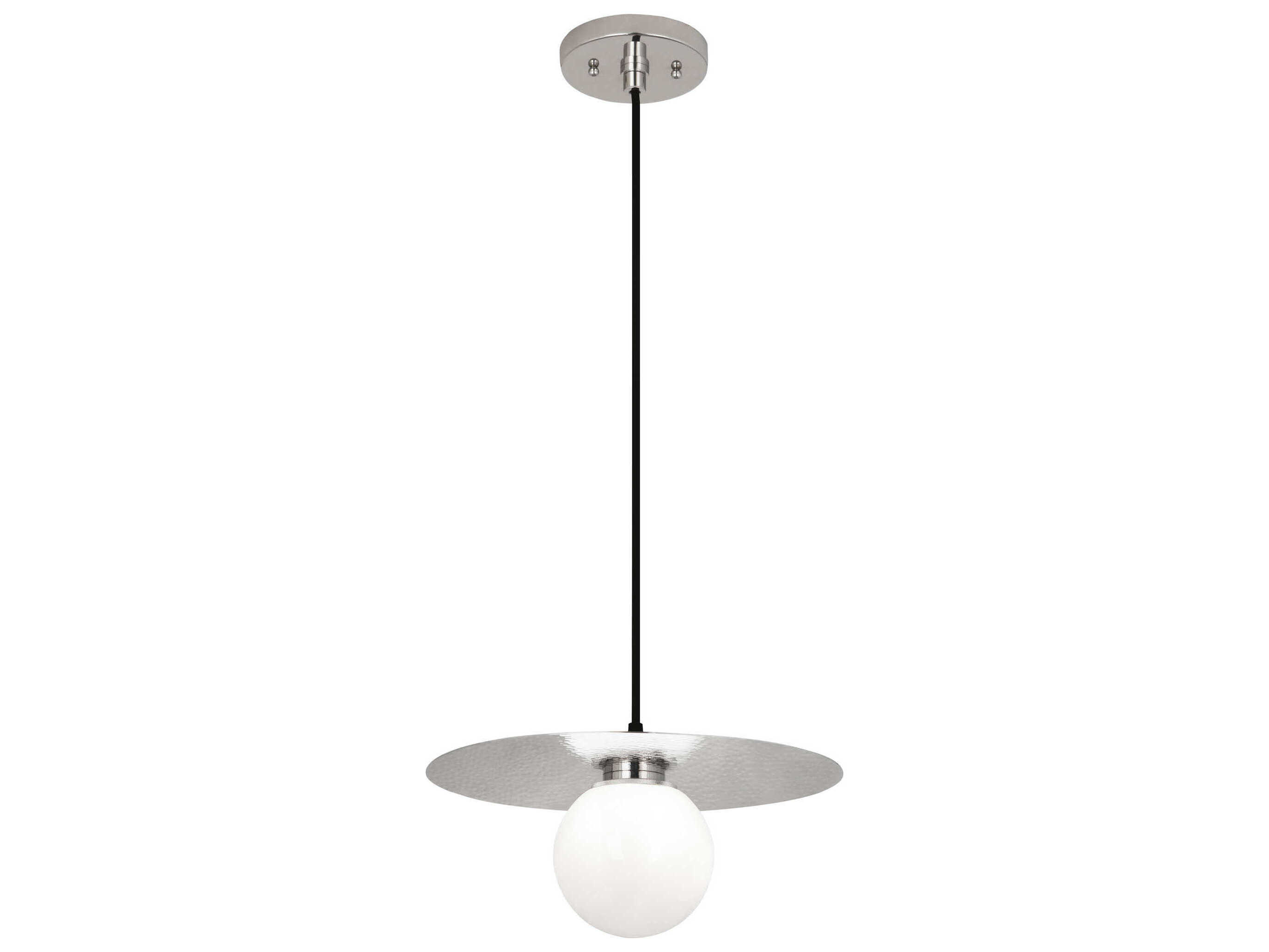 Robert Abbey Dal 1-Light Polished Nickel Globe Pendant
