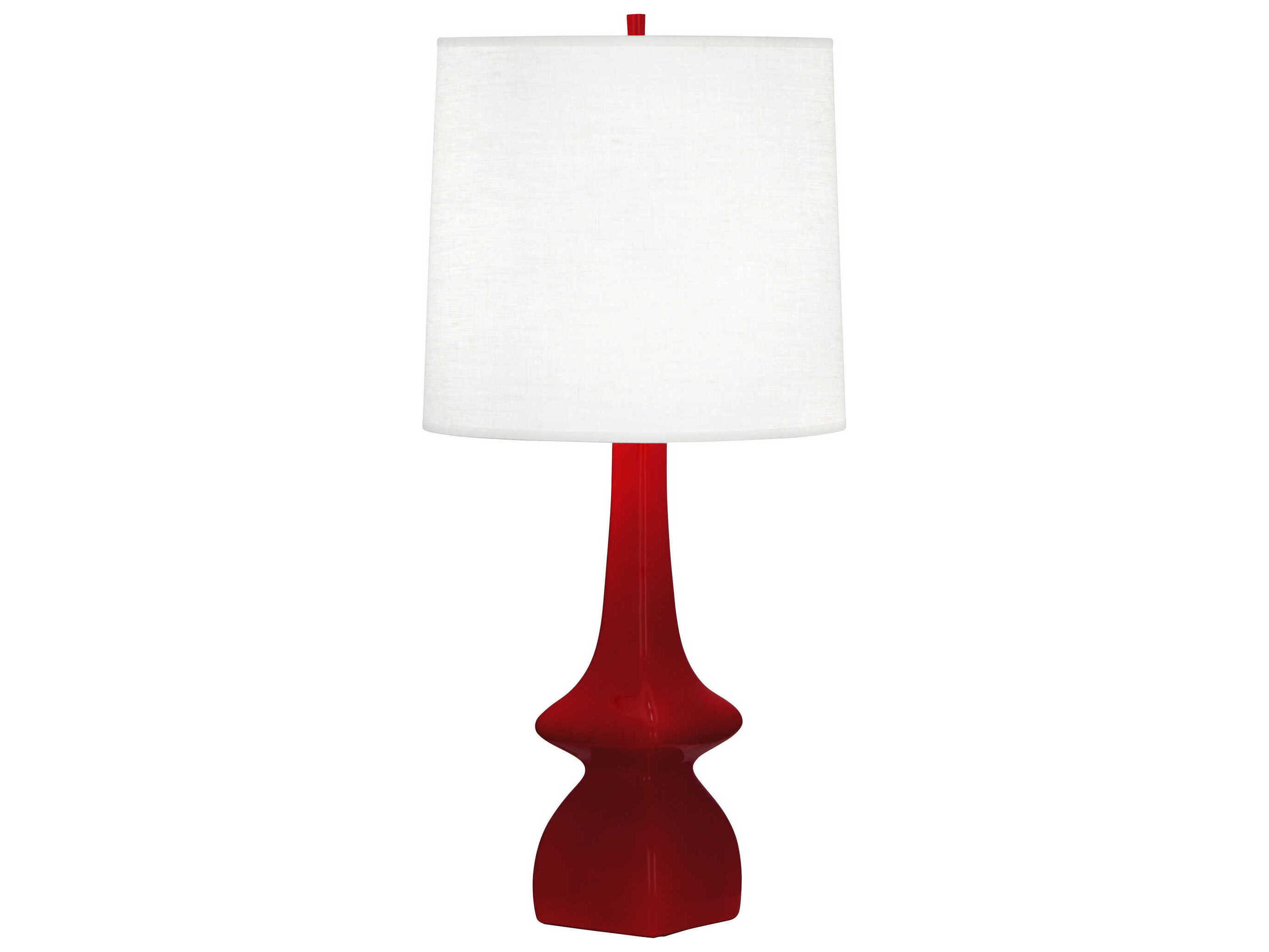Robert Abbey Jasmine Sangria Glazed Red Buffet Lamp