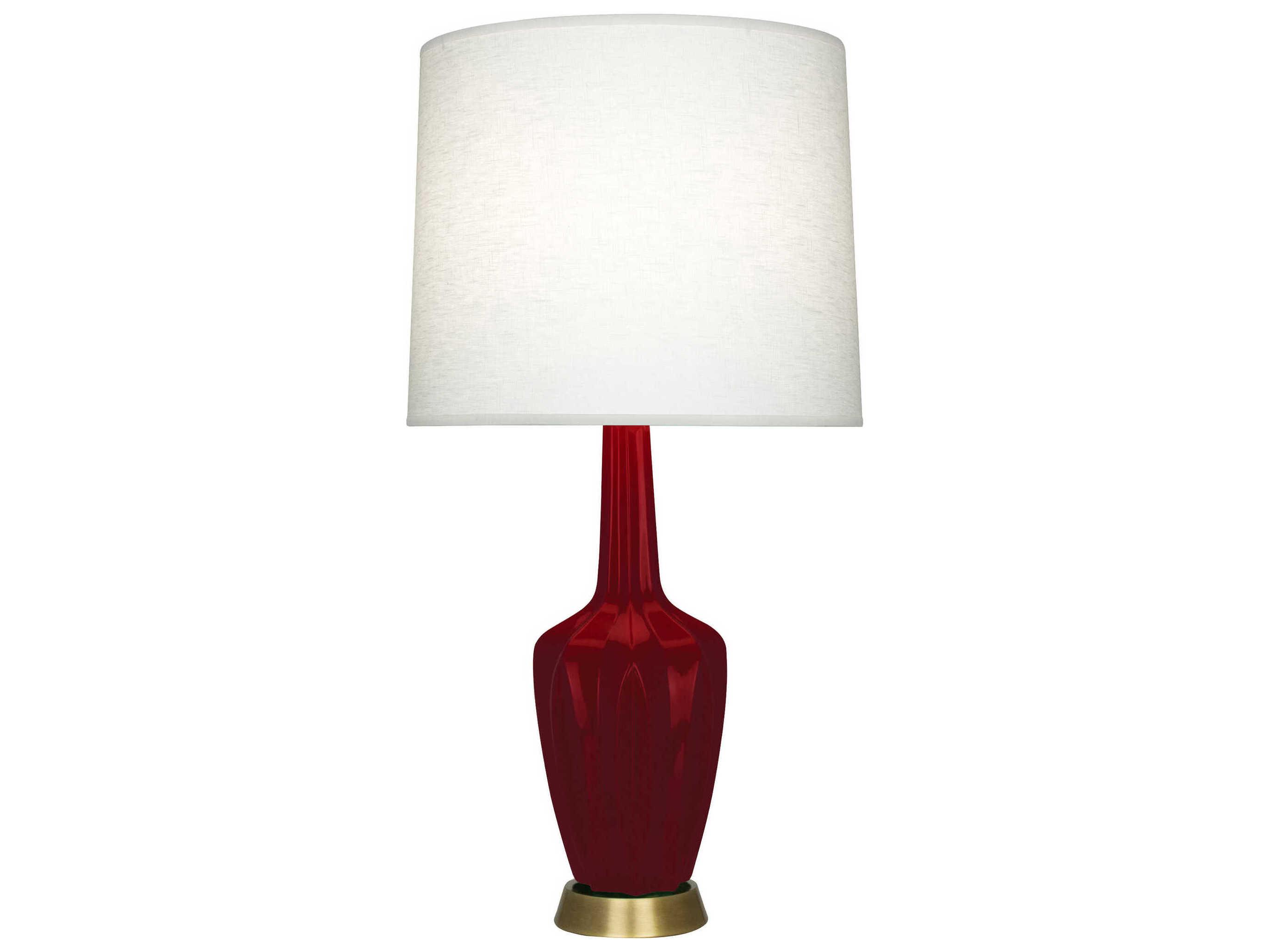 Robert Abbey Emma Sangria Glazed Red Buffet Lamp