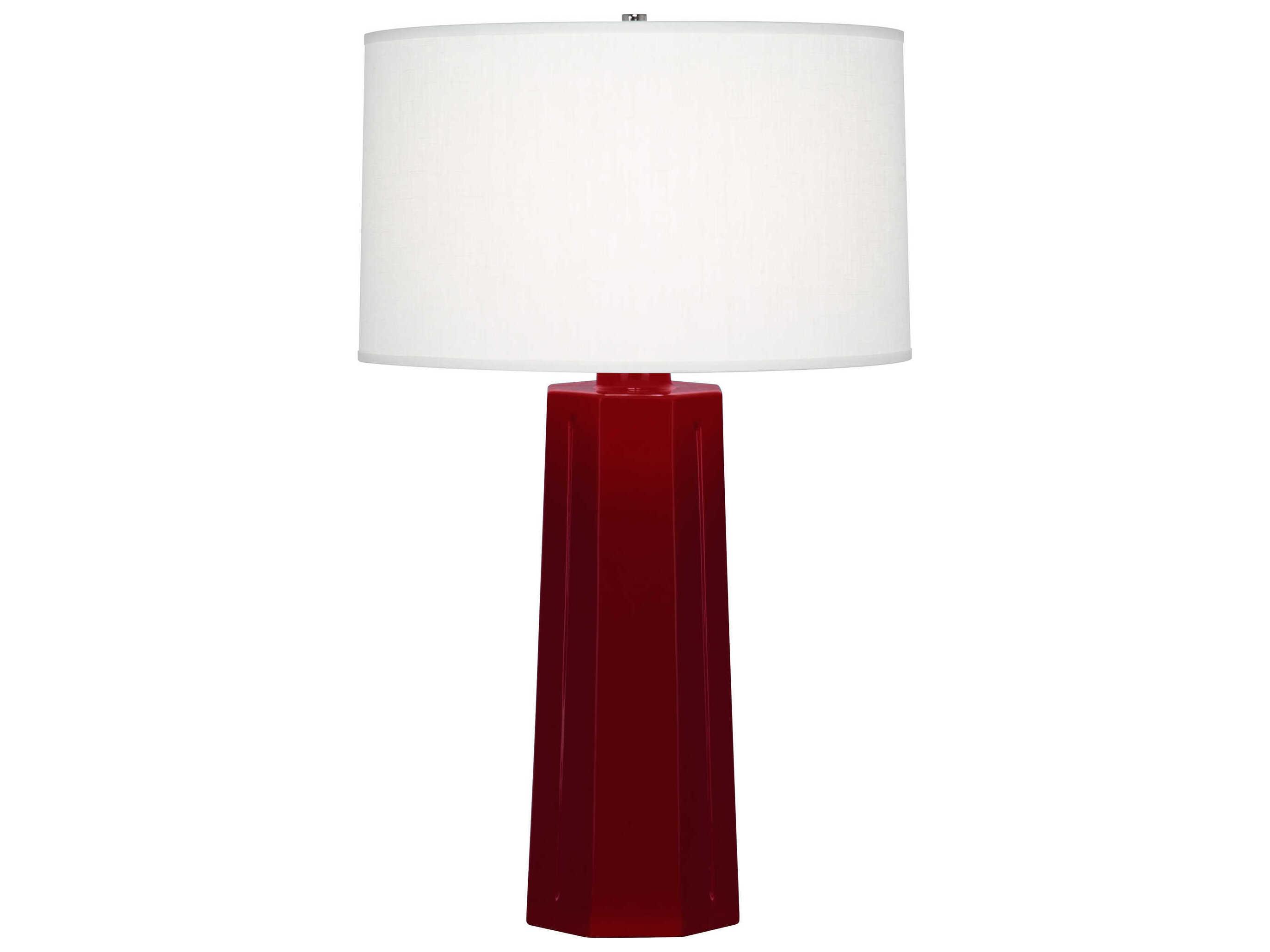 Robert Abbey Mason Sangria Glazed Red Buffet Lamp