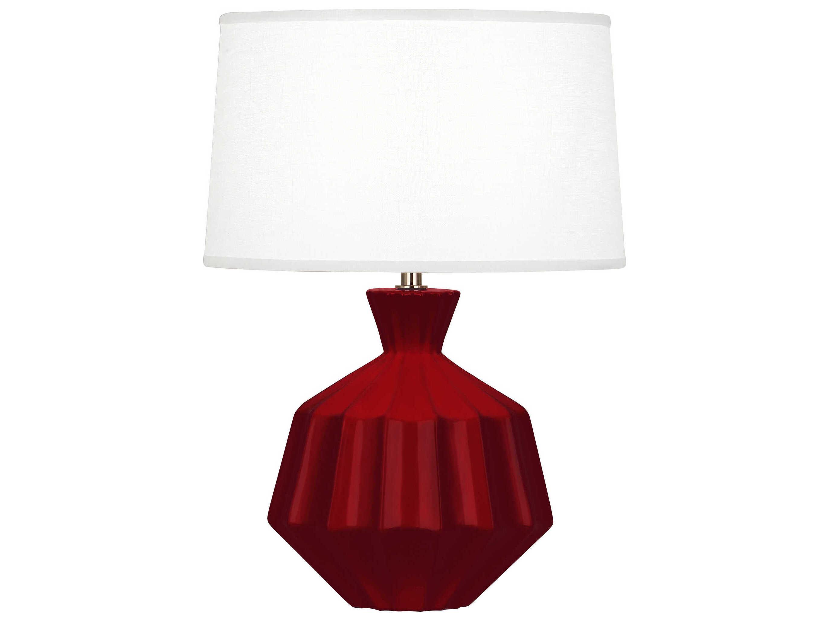 Robert Abbey Orion Sangria Glazed Red Table Lamp