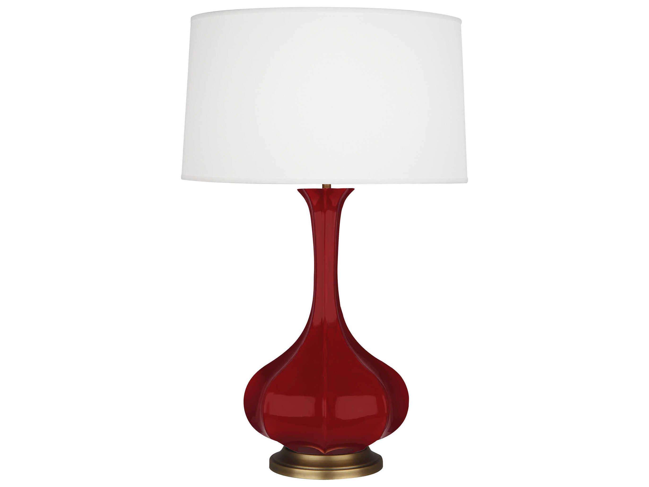Robert Abbey Pike Sangria Glazed Red Buffet Lamp
