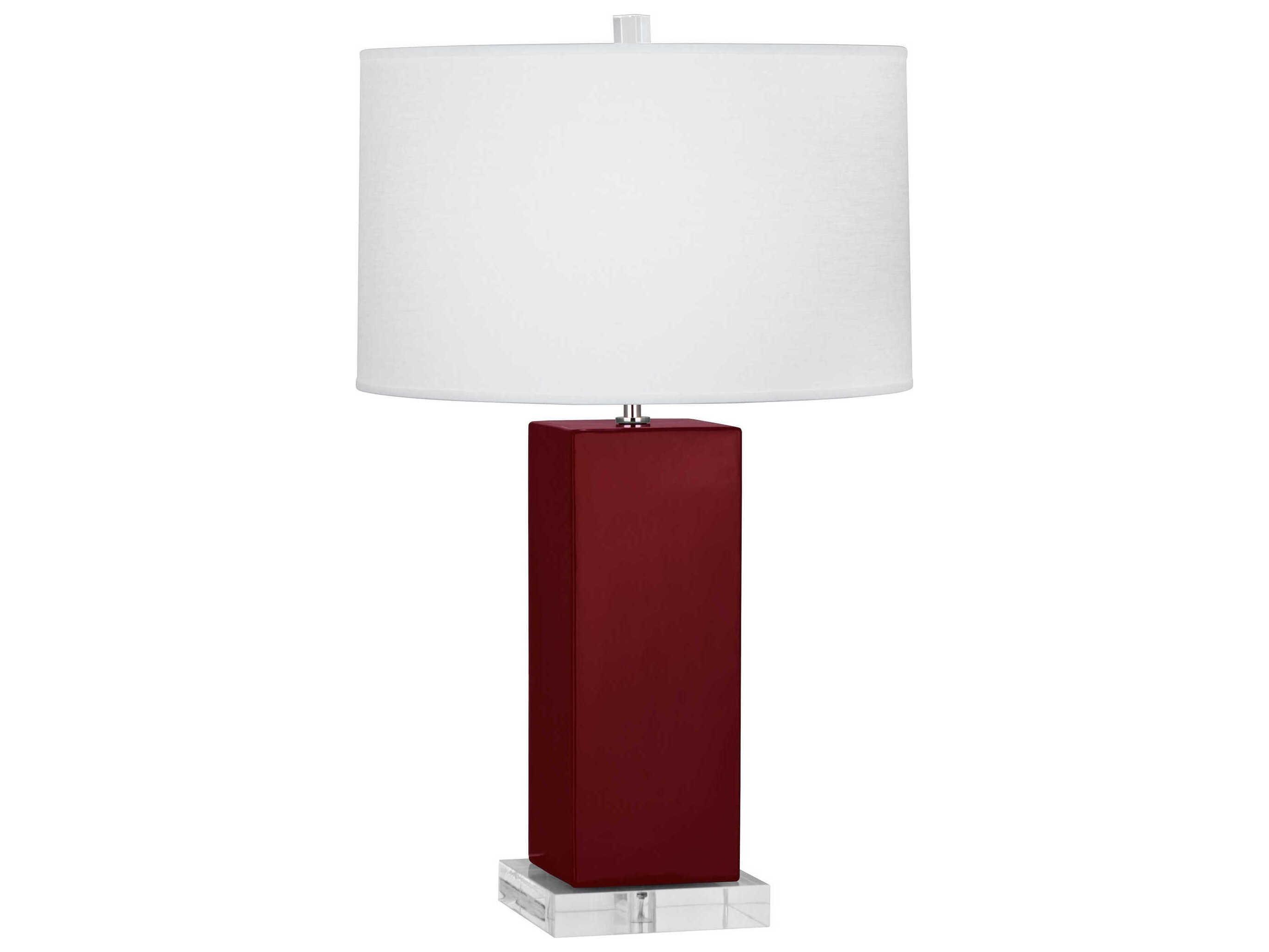 Robert Abbey Harvey Sangria Glazed Red Buffet Lamp