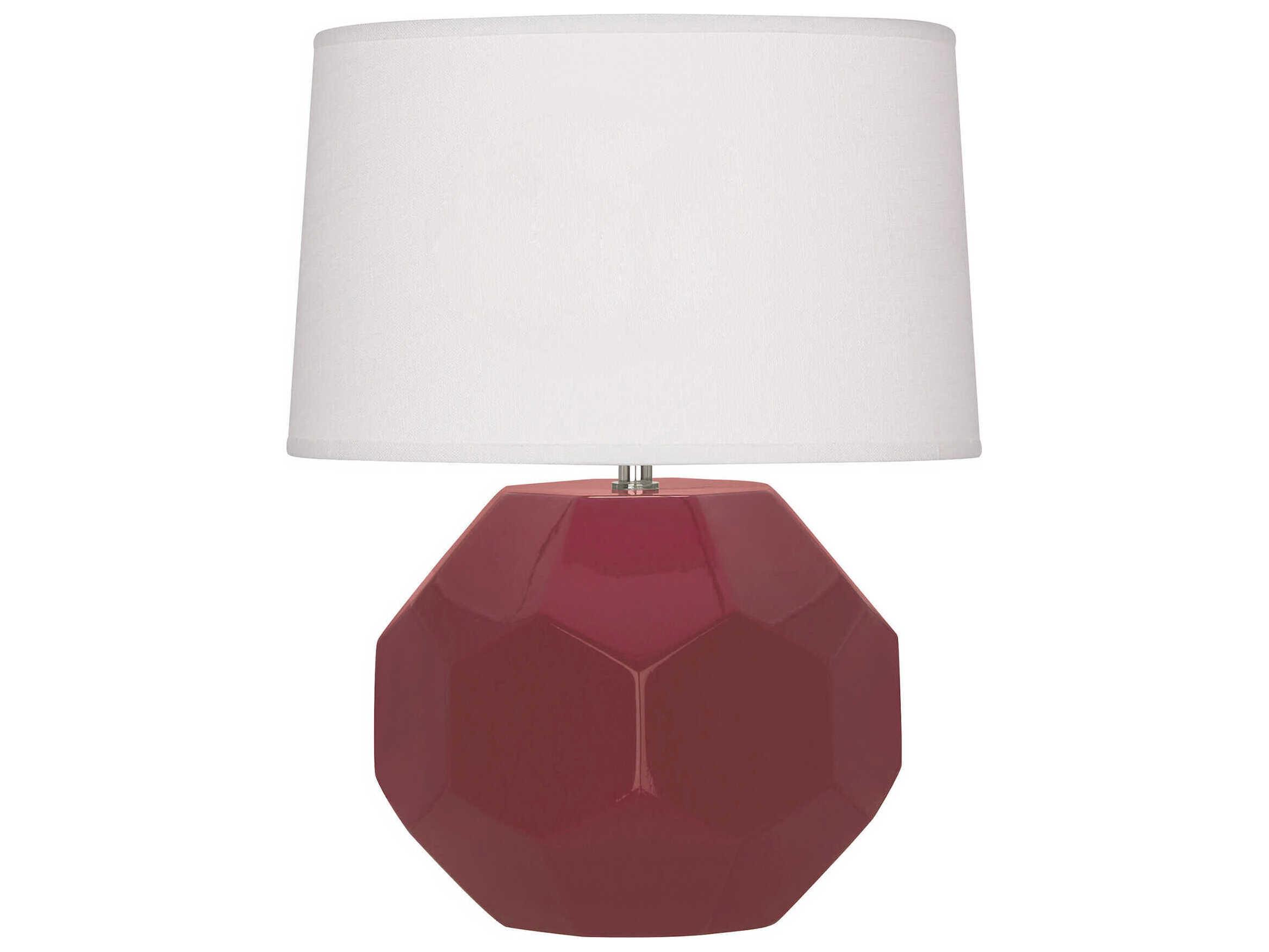 Robert Abbey Franklin Sugar Plum Glazed Purple Table Lamp