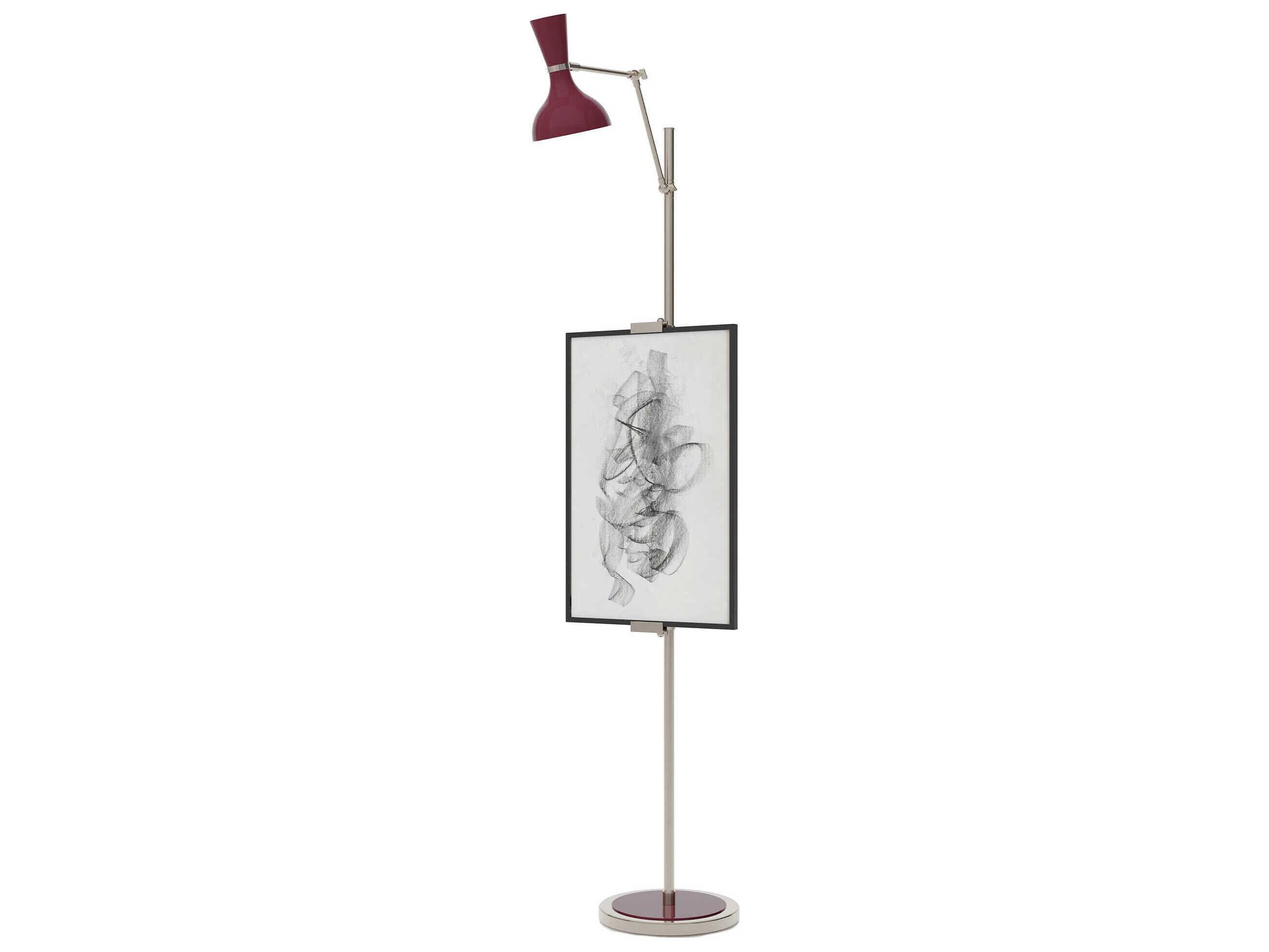 Robert Abbey Clare Sugar Plum Purple Floor Lamp