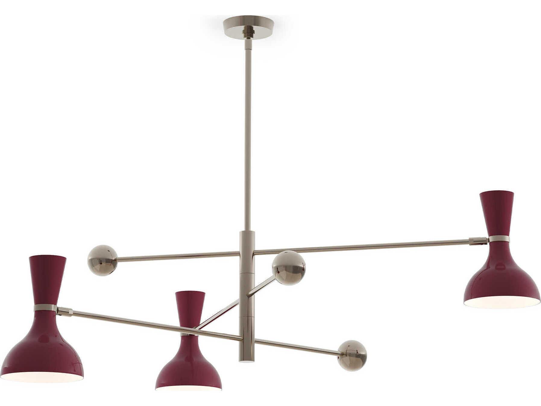 Robert Abbey Clare 3-Light Sugar Plum Purple Chandelier