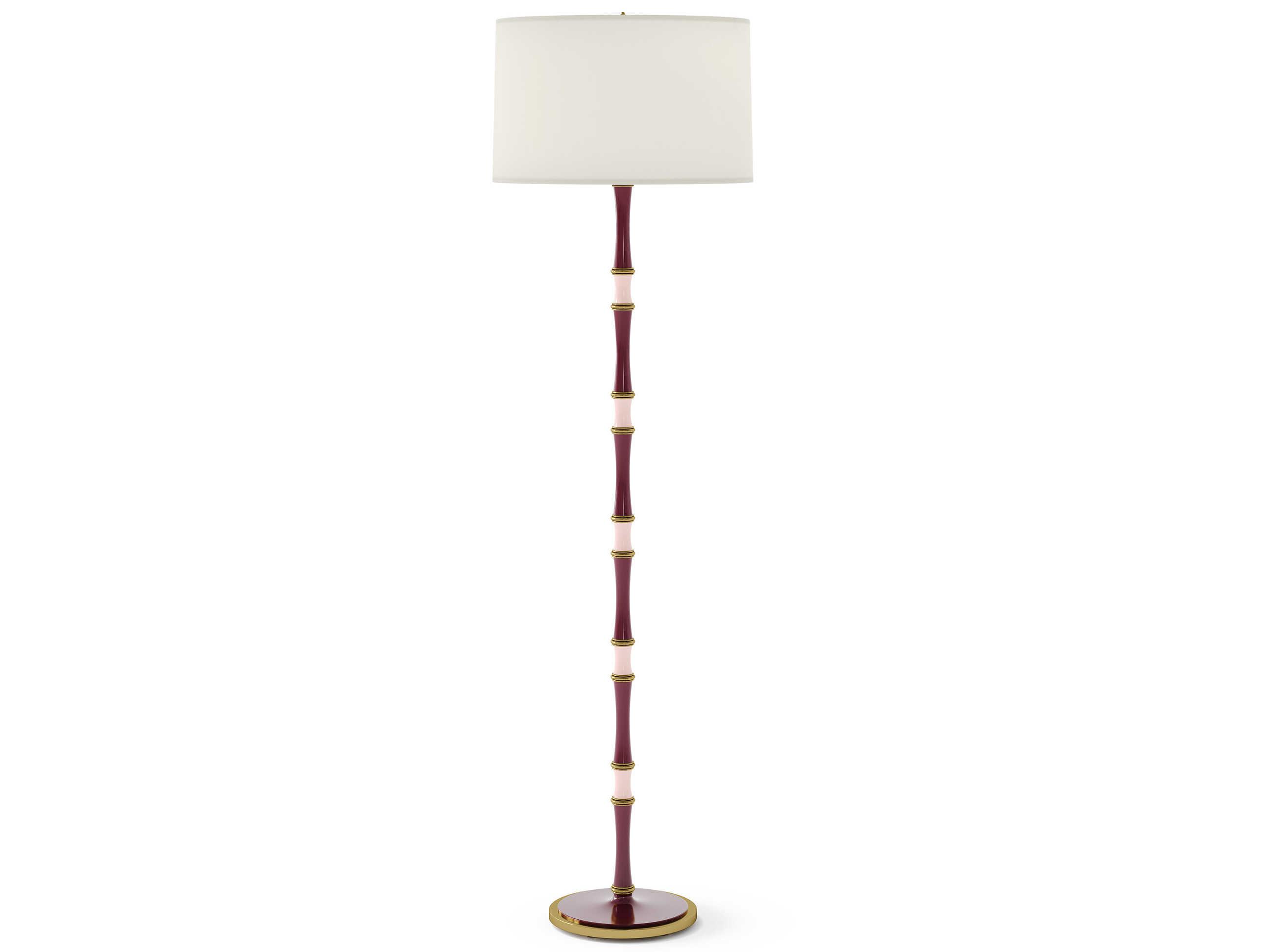 Robert Abbey Kane Sugar Plum Rose Water Purple Floor Lamp