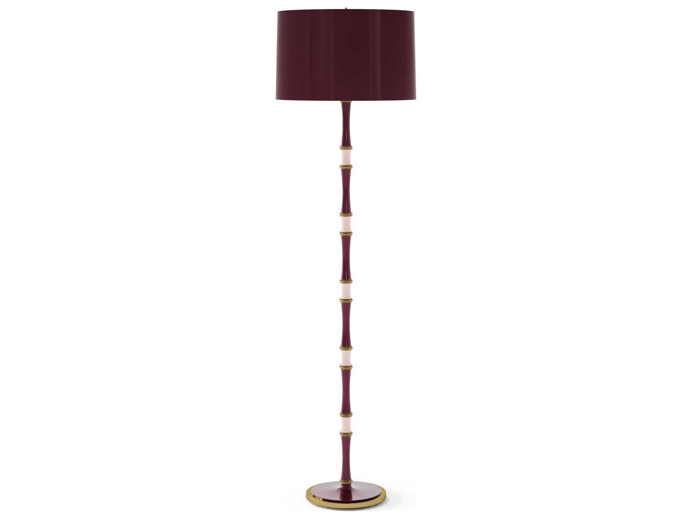 Robert Abbey Kane Sugar Plum Rose Water Purple Floor Lamp