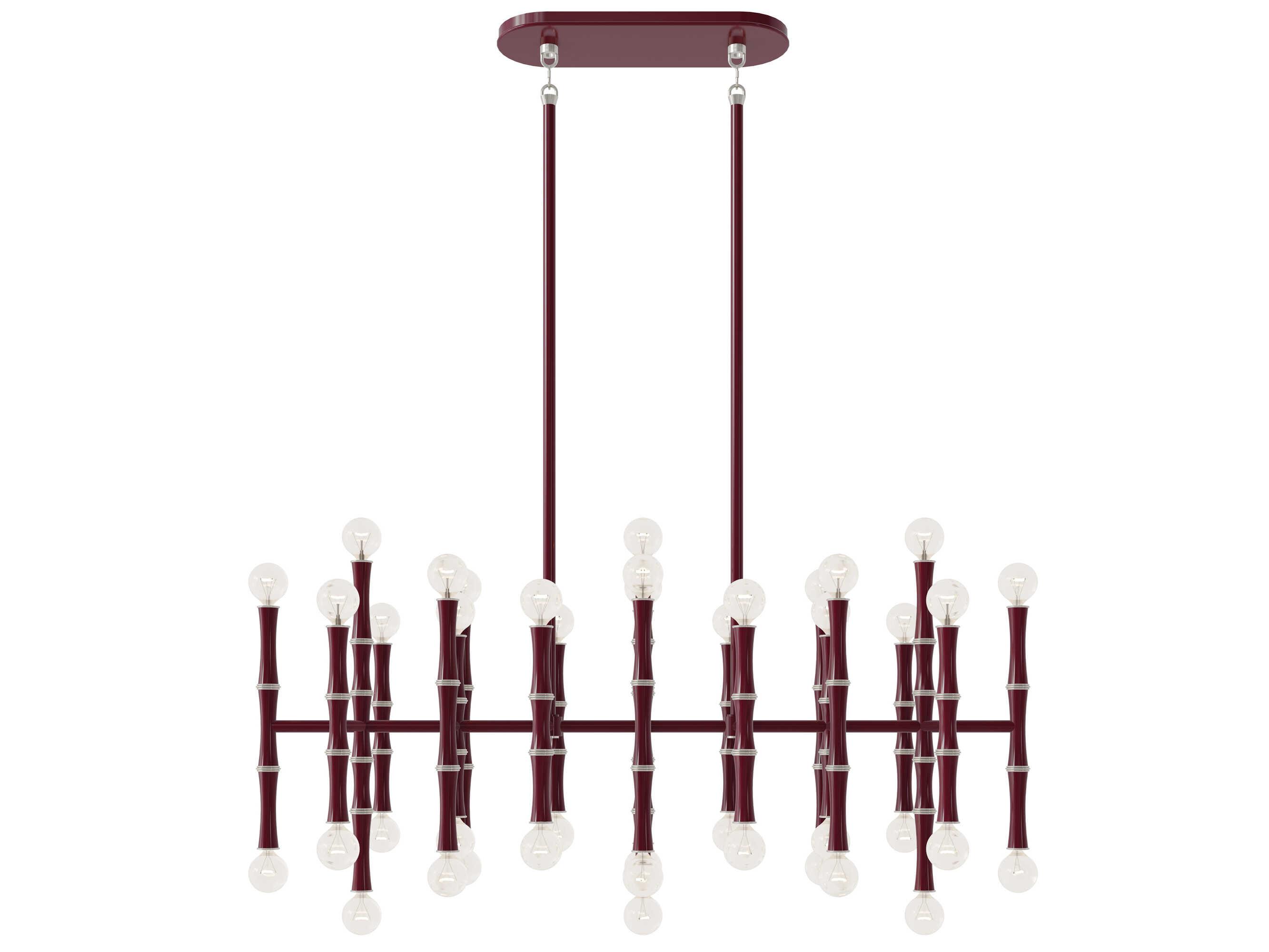 Robert Abbey Kane 42-Light Sugar Plum Purple Island Pendant