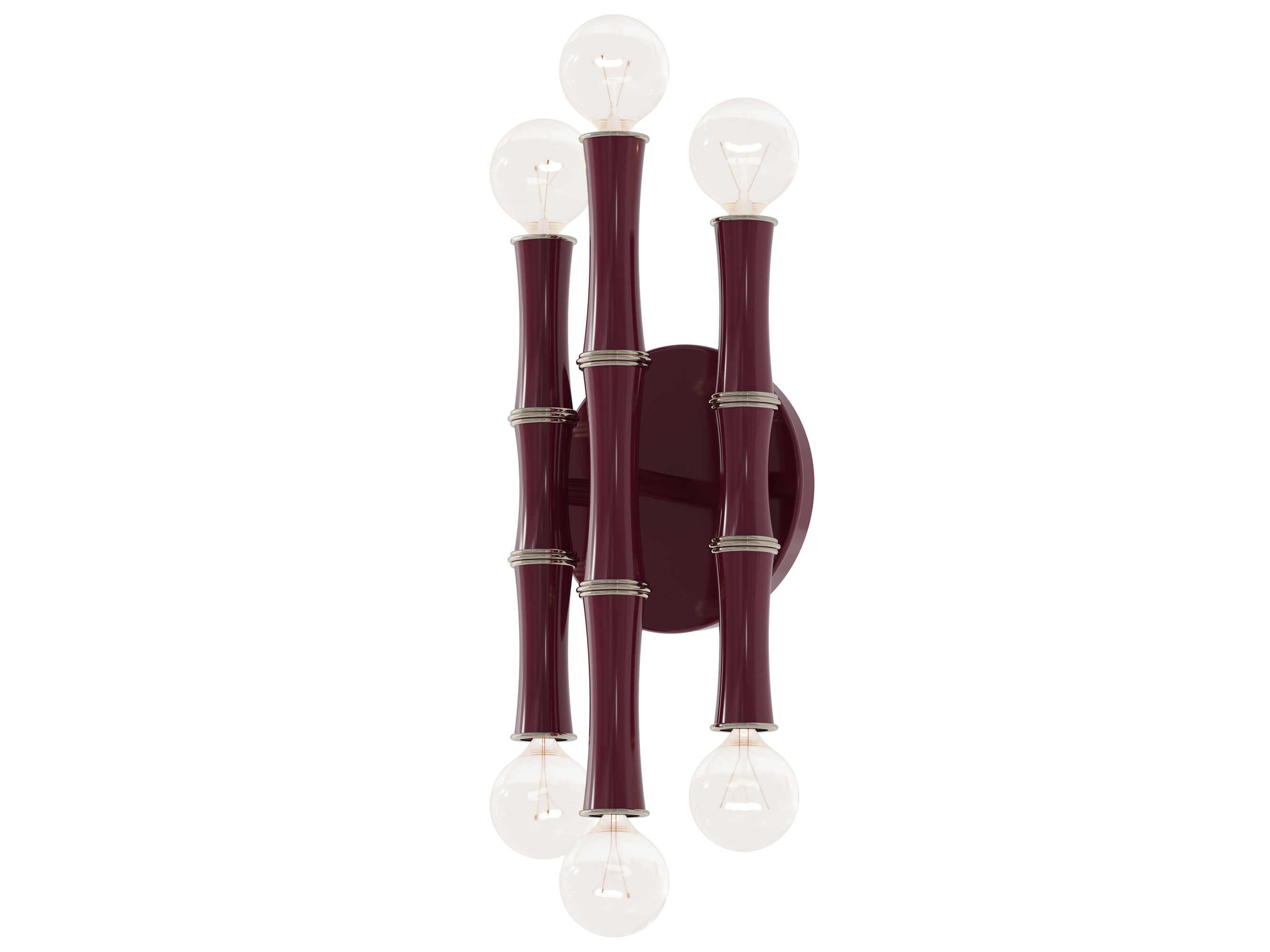 Robert Abbey Kane 6-Light Sugar Plum Purple Wall Sconce