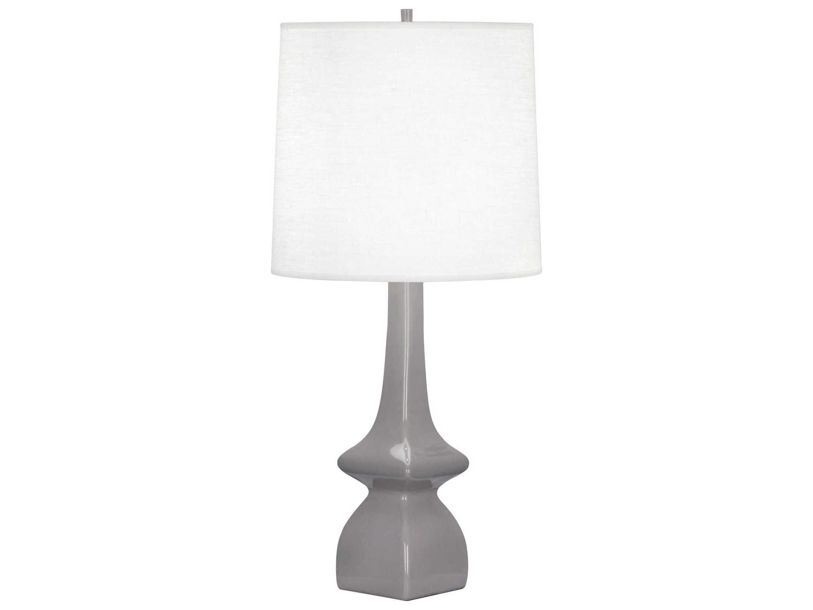 Robert Abbey Jasmine Smokey Taupe Glazed Gray Buffet Lamp