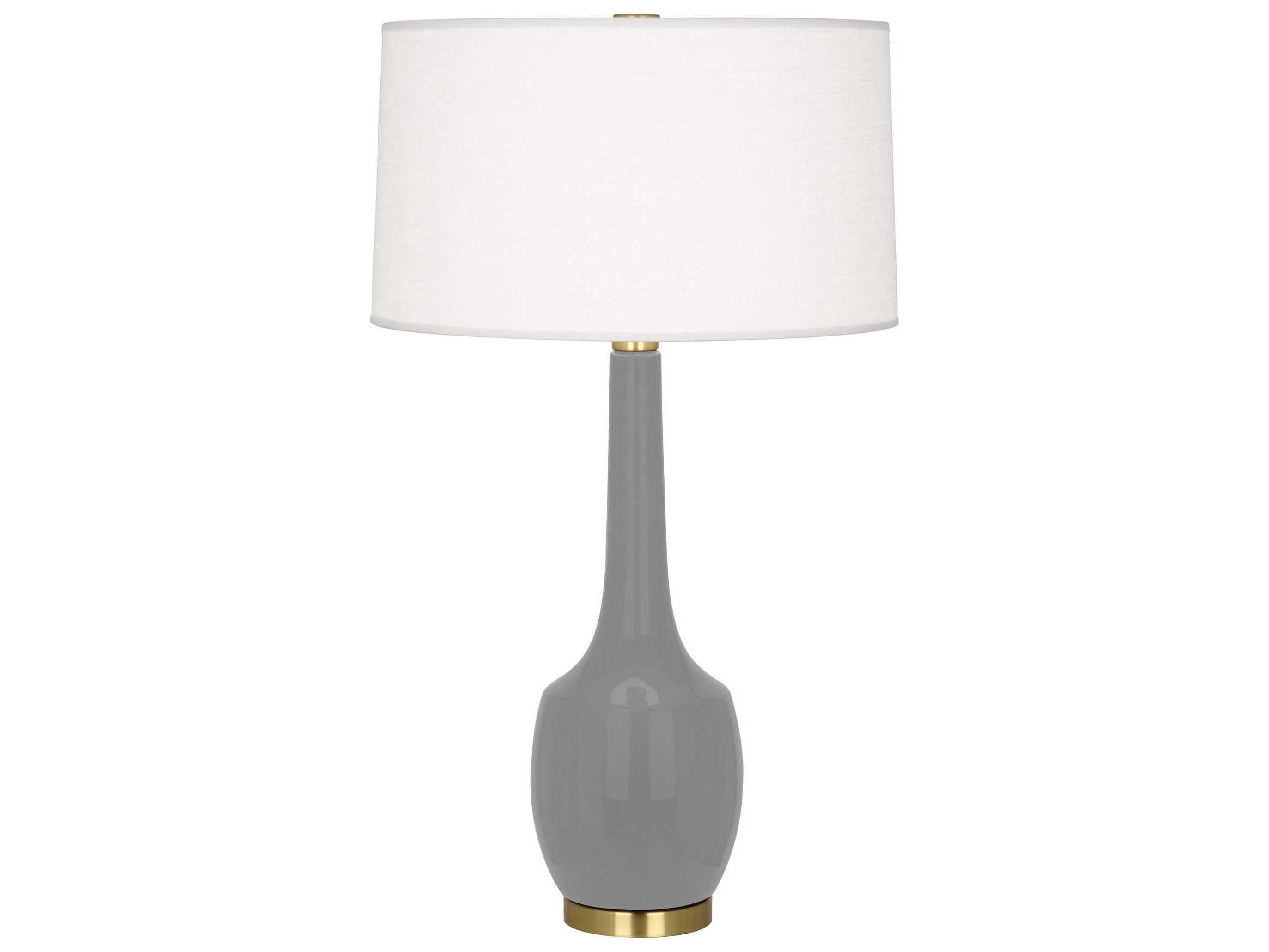 Robert Abbey Delilah Smokey Taupe Glazed Gray Buffet Lamp