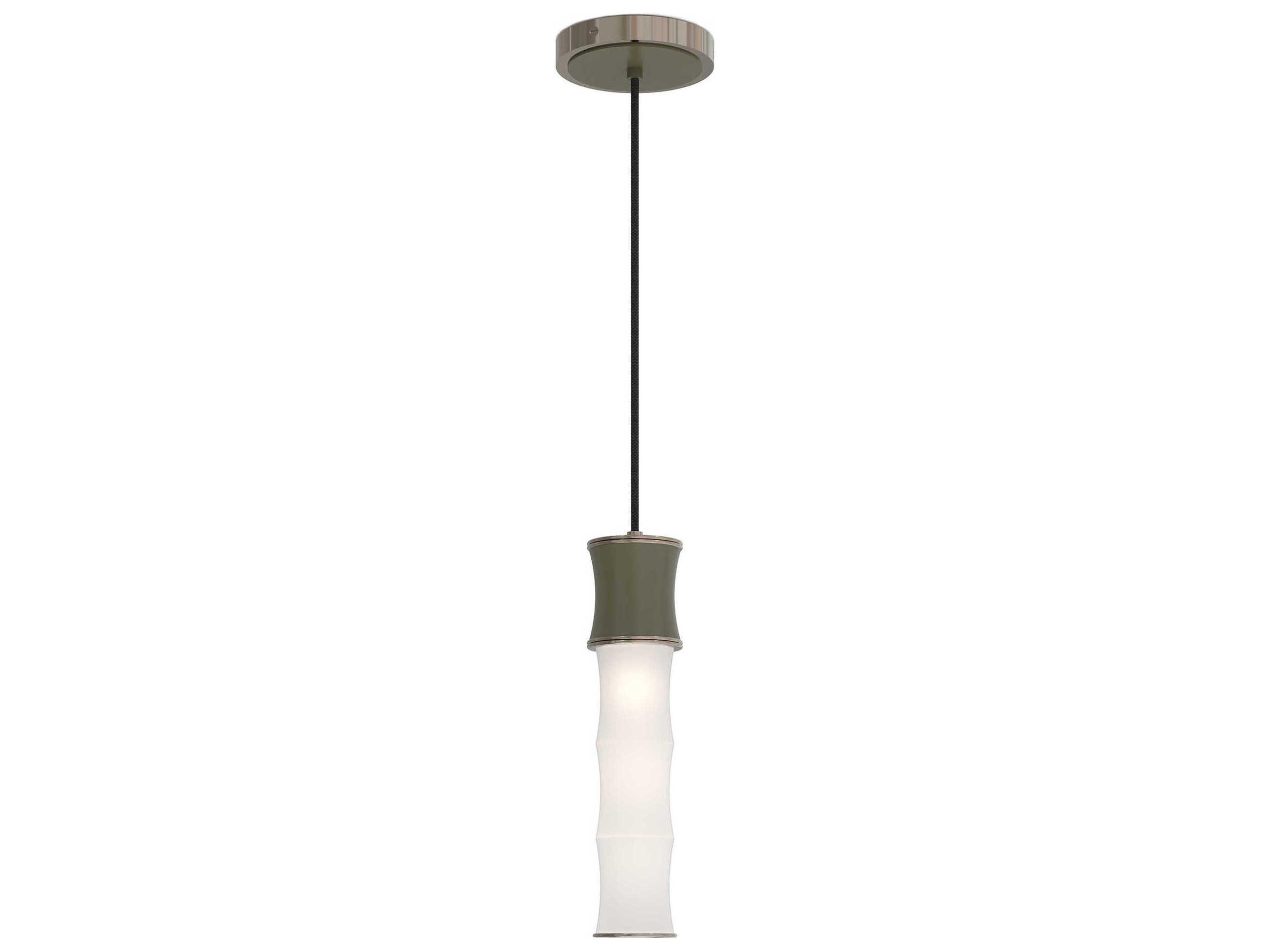 Robert Abbey Kane 1-Light Smokey Taupe Brown Cylinder Mini Pendant